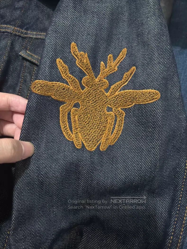 Dior Dior Dark Blue Original Denim Bee Denim Jacket i Size US M / EU 48-50 / 2 - 5 Thumbnail