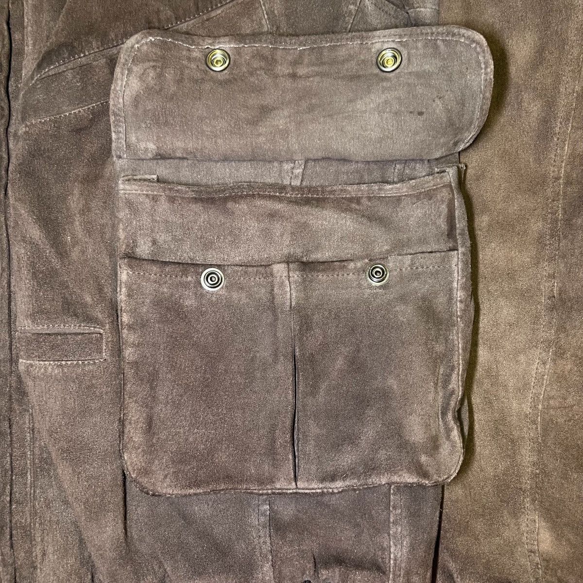 Helmut Lang HELMUT LANG 2005AW SUEDE LEATHER BOMBER JACKET DARK BROWN Size US M / EU 48-50 / 2 - 3 Thumbnail