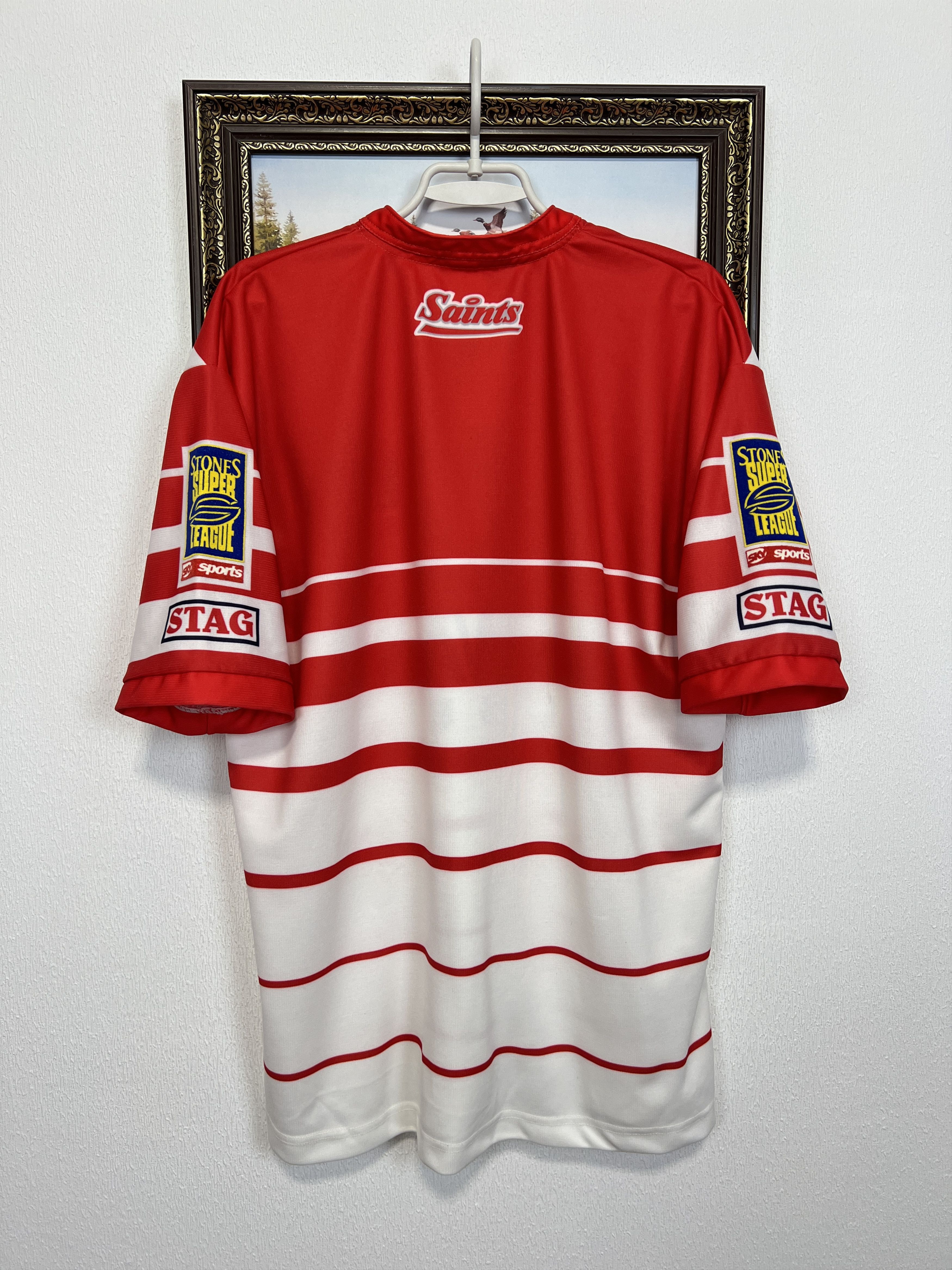 Vintage Vintage St Helens Rugby Union Jersey Shirt Trikot Rare Sport Size US L / EU 52-54 / 3 - 7 Thumbnail