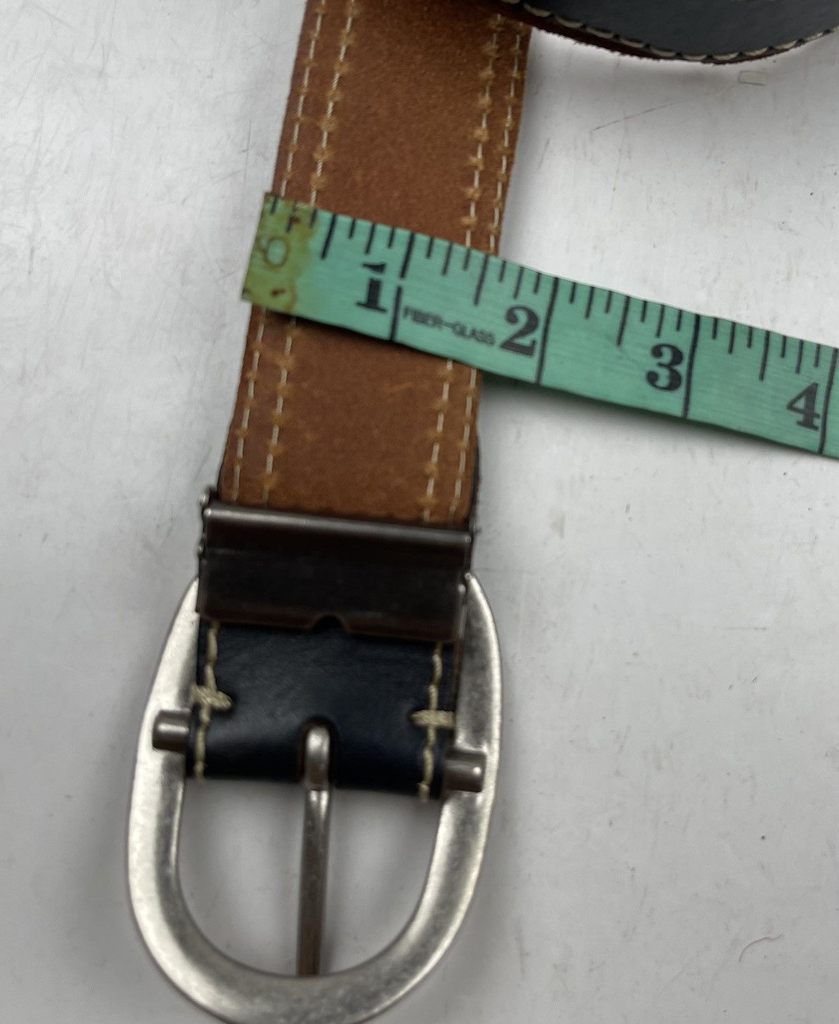 Japanese Brand × Seditionaries rare design two layer leather belt tc39 Size 32 - 7 Thumbnail