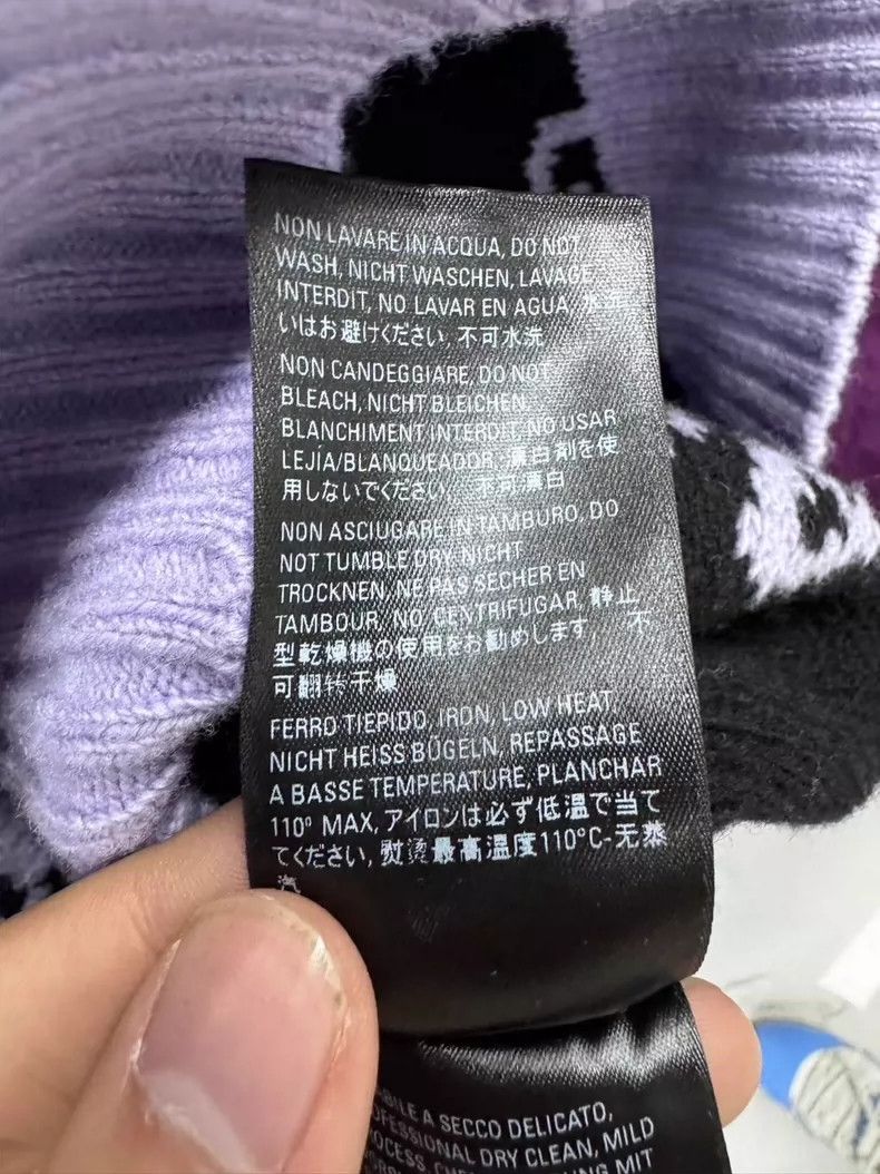 Balenciaga Balenciaga Taro purple bullet screen full letter knitted s Size L / US 10 / IT 46 - 7 Thumbnail