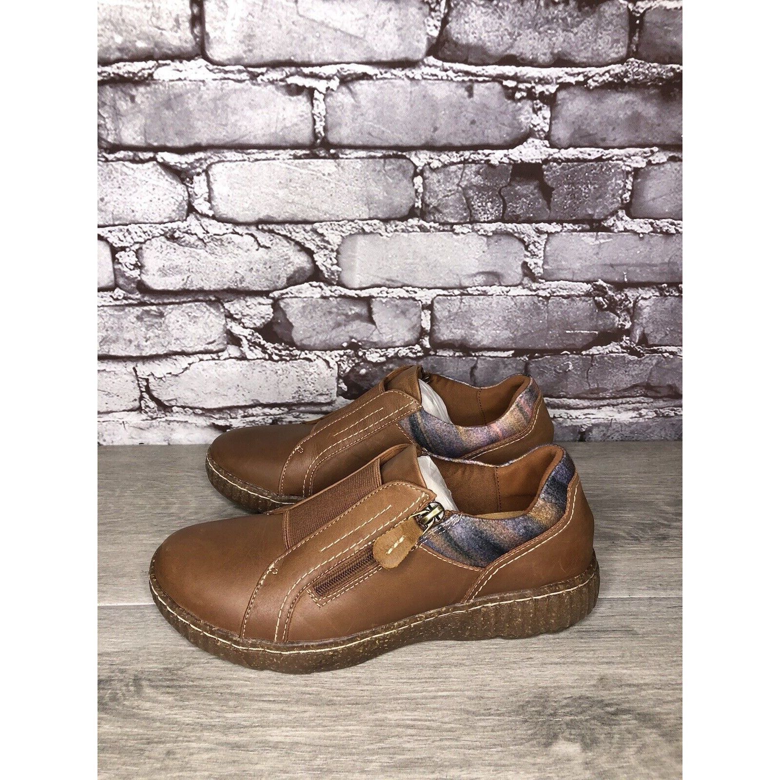 Clarks Clarks Collection Caroline Cove Brown Leather Zip Comfort Sh Grailed