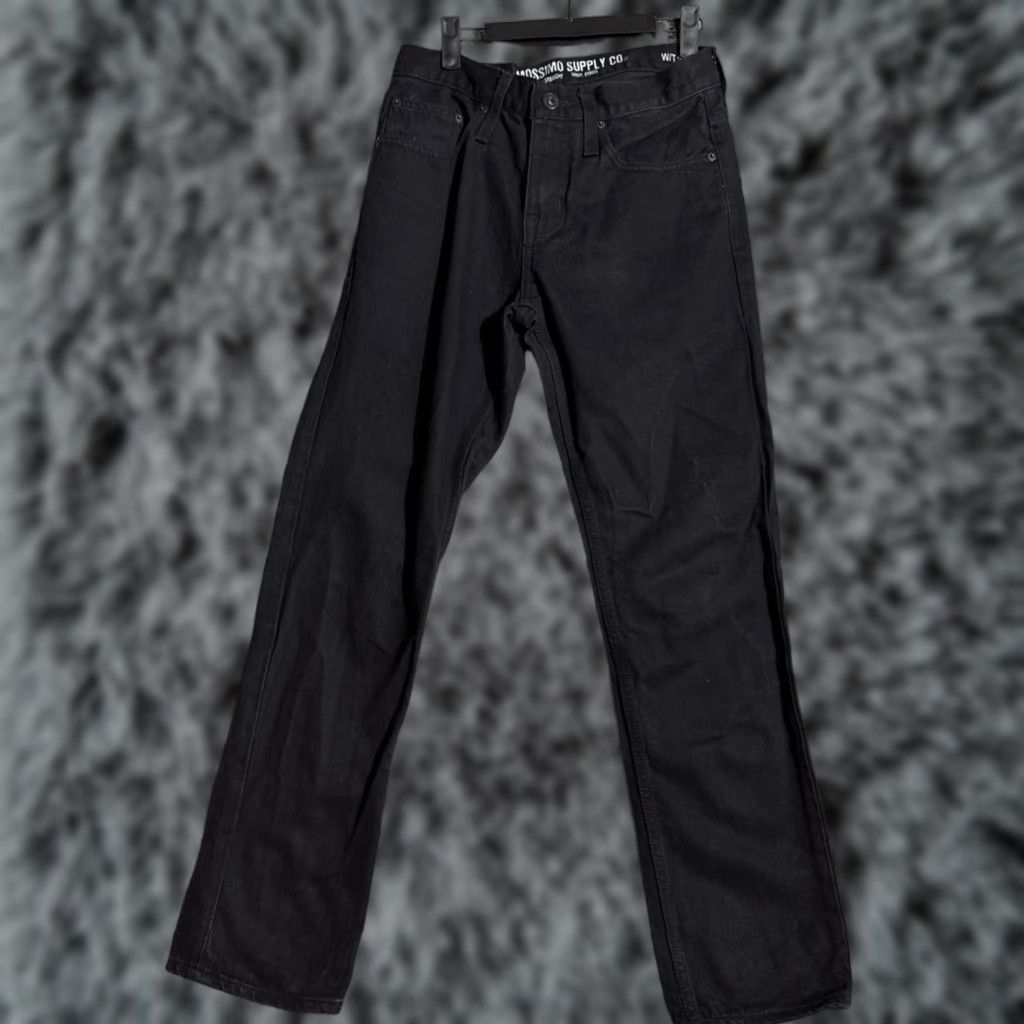 Mossimo Mossimo Slim Straight Jeans Men 28x30 Denim 5-Pocket Black Cotton Streetwear Grunge Edgy Y2K Vintage Style Mens Size US 28 / EU 44 - 1 Thumbnail