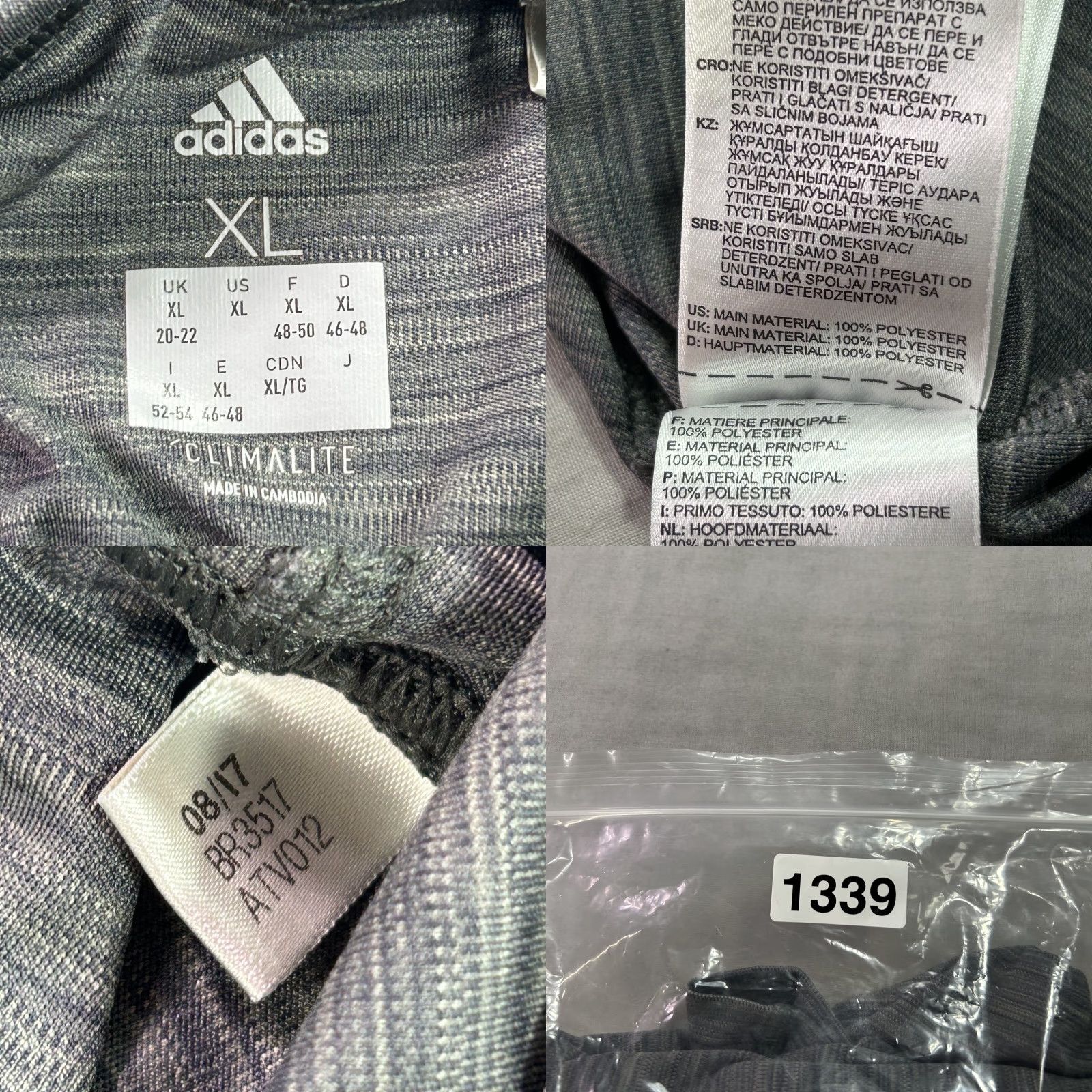 Adidas Adidas Hoodie Shirt Womens XL Gray Performance Lightweight Pullover Gym Training Size XL / US 12-14 / IT 48-50 - 8 Thumbnail