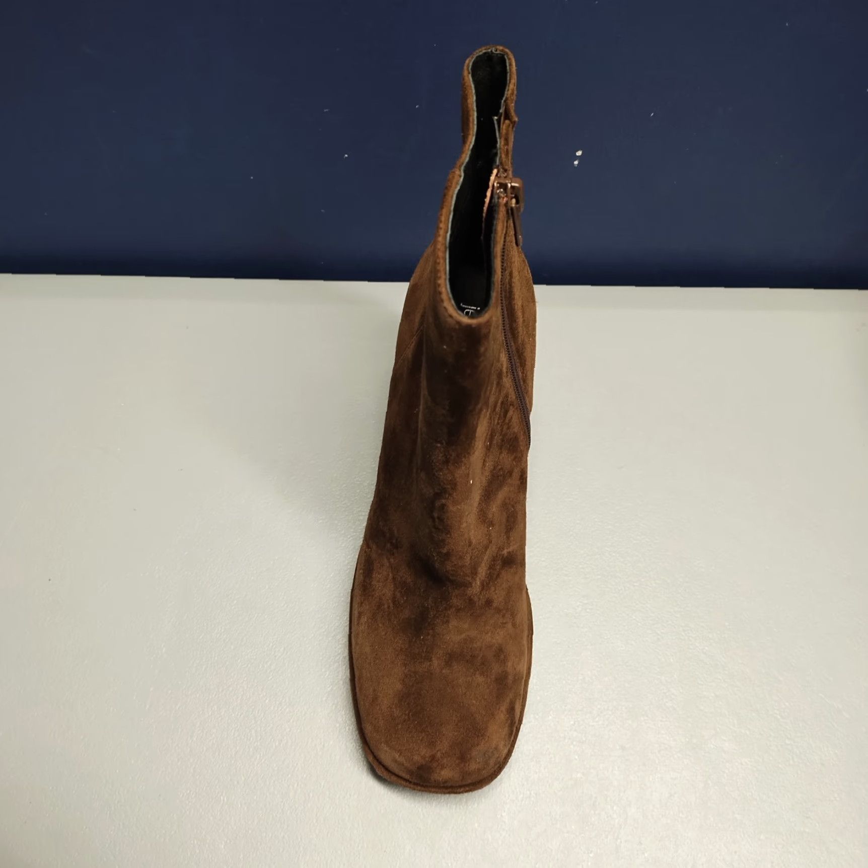 Jeffrey Campbell Jeffrey Campbell Women's Size 7 Brown Suede Heeled Ankle Boots Round Toe Side Zip Bootie Size US 7 / IT 37 - 5 Thumbnail