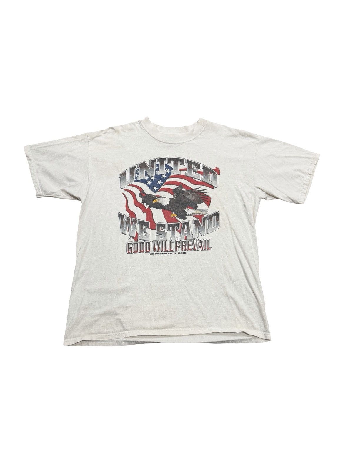 Gildan United we stand Vintage September 11th Tribute Shirt Size US XL / EU 56 / 4 - 1 Thumbnail