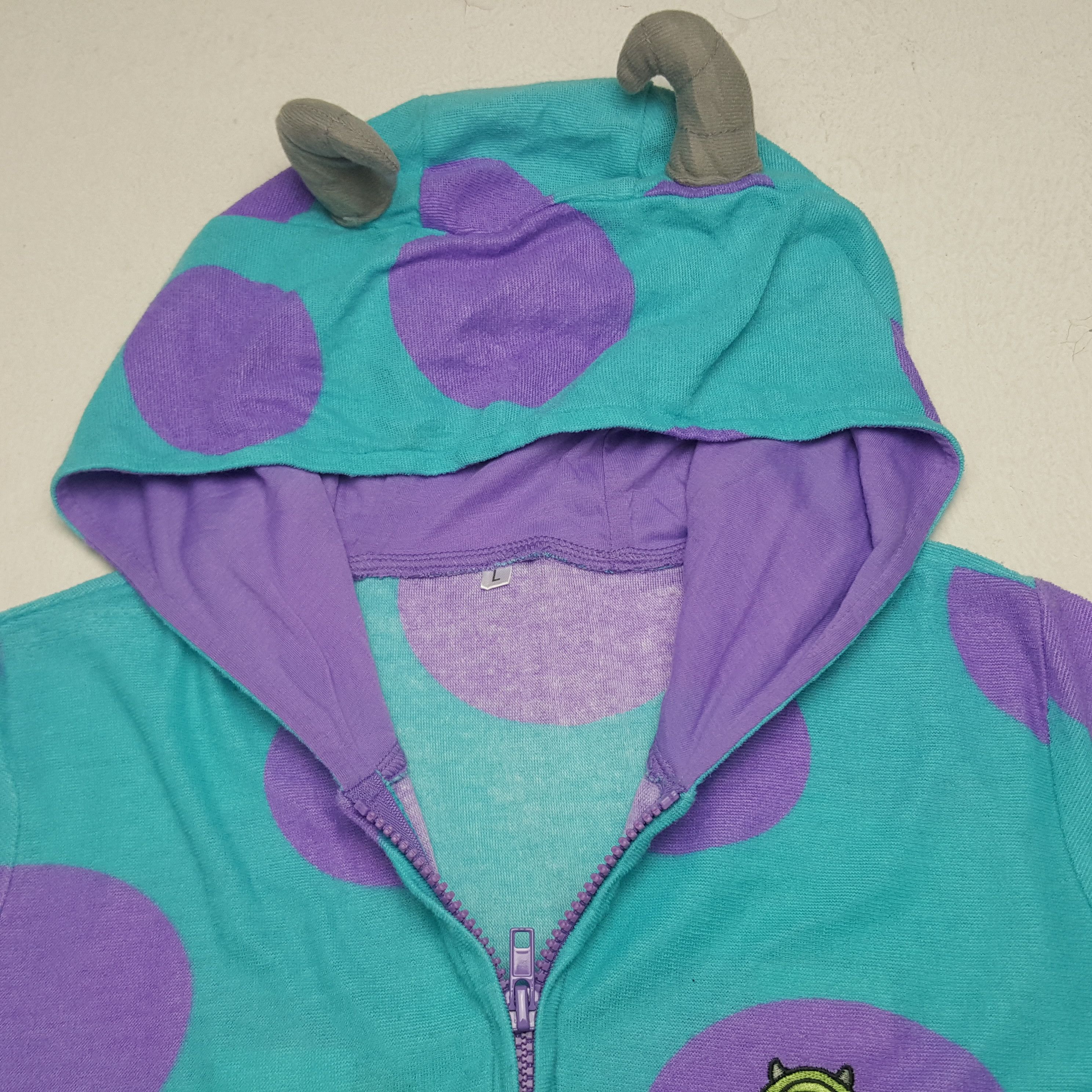 Cartoon Network × Japanese Brand × Vintage Vintage Disney Monster Polka Dot Suit With Hoodies Size US XS / EU 42 / 0 - 5 Thumbnail