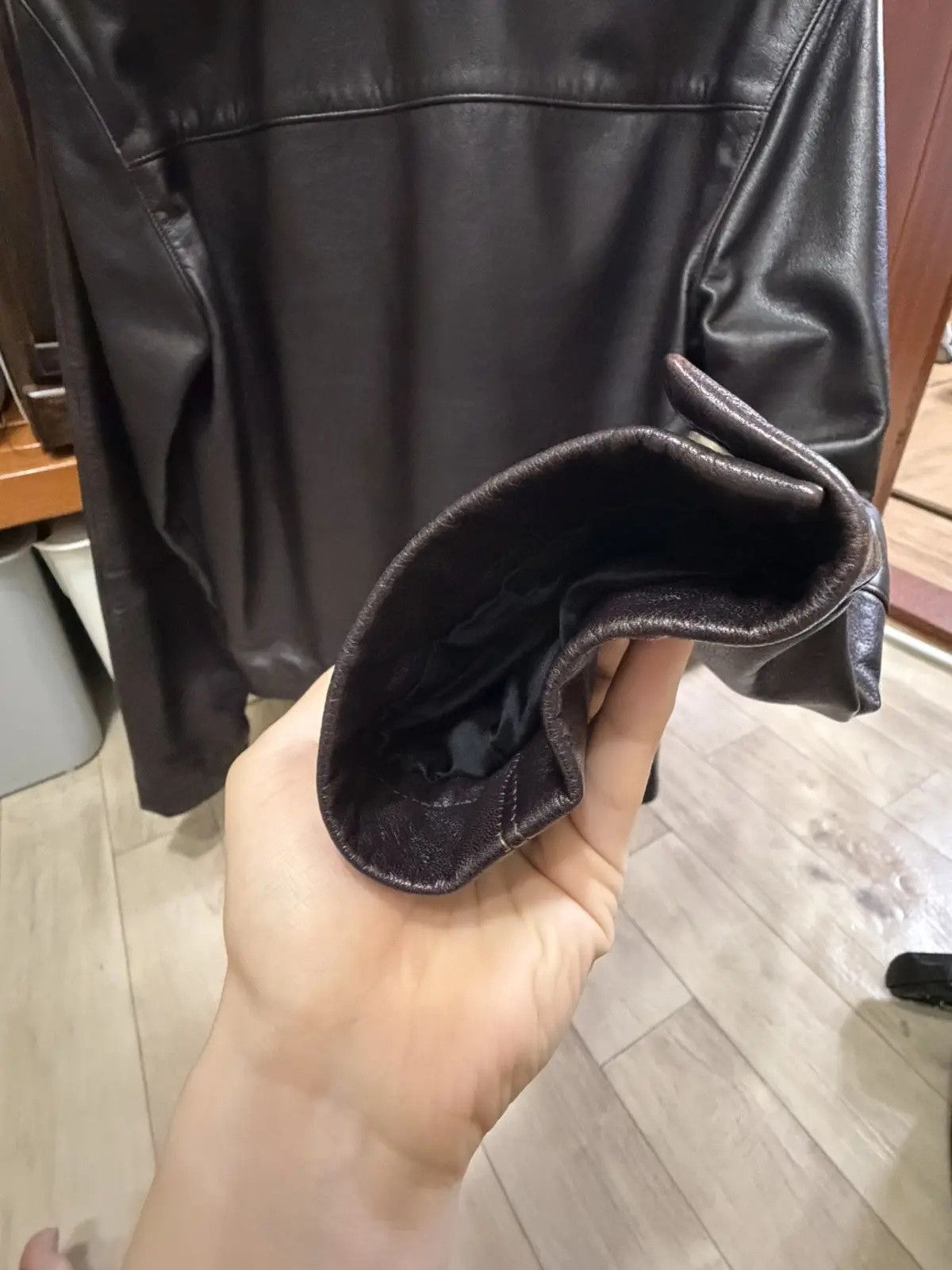 Lemaire Lemaire large collar leather blouson Size US S / EU 44-46 / 1 - 3 Thumbnail
