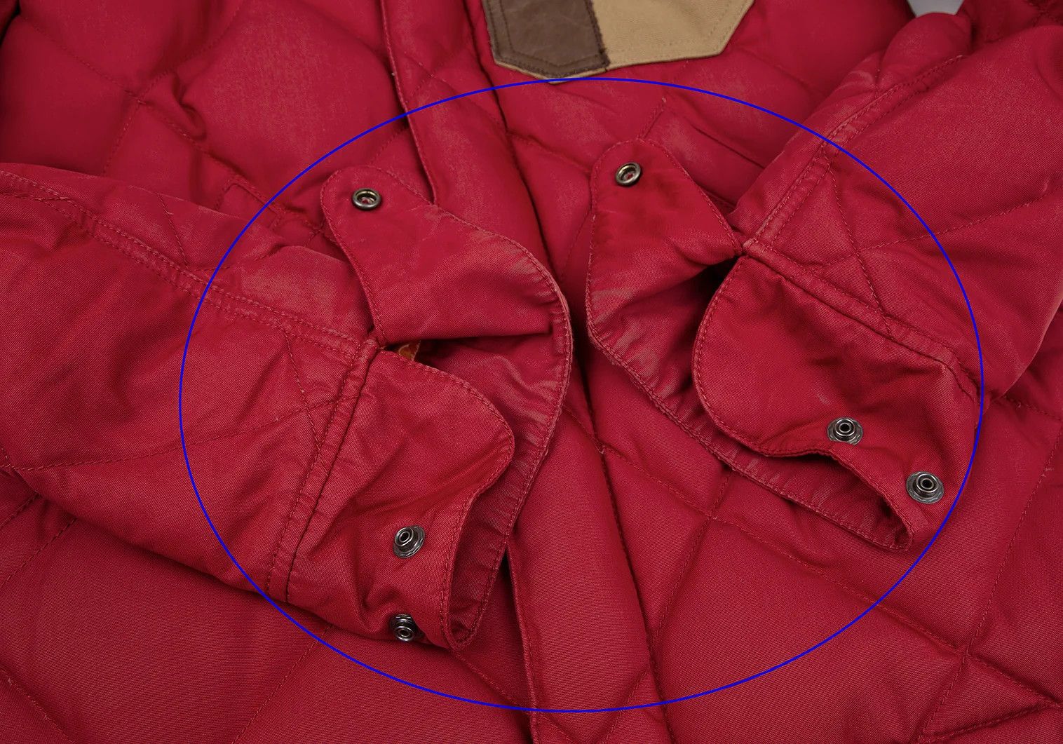 Junya Watanabe Patch Design Down Jacket in Red, Size XS Size US XS / EU 42 / 0 - 7 Thumbnail