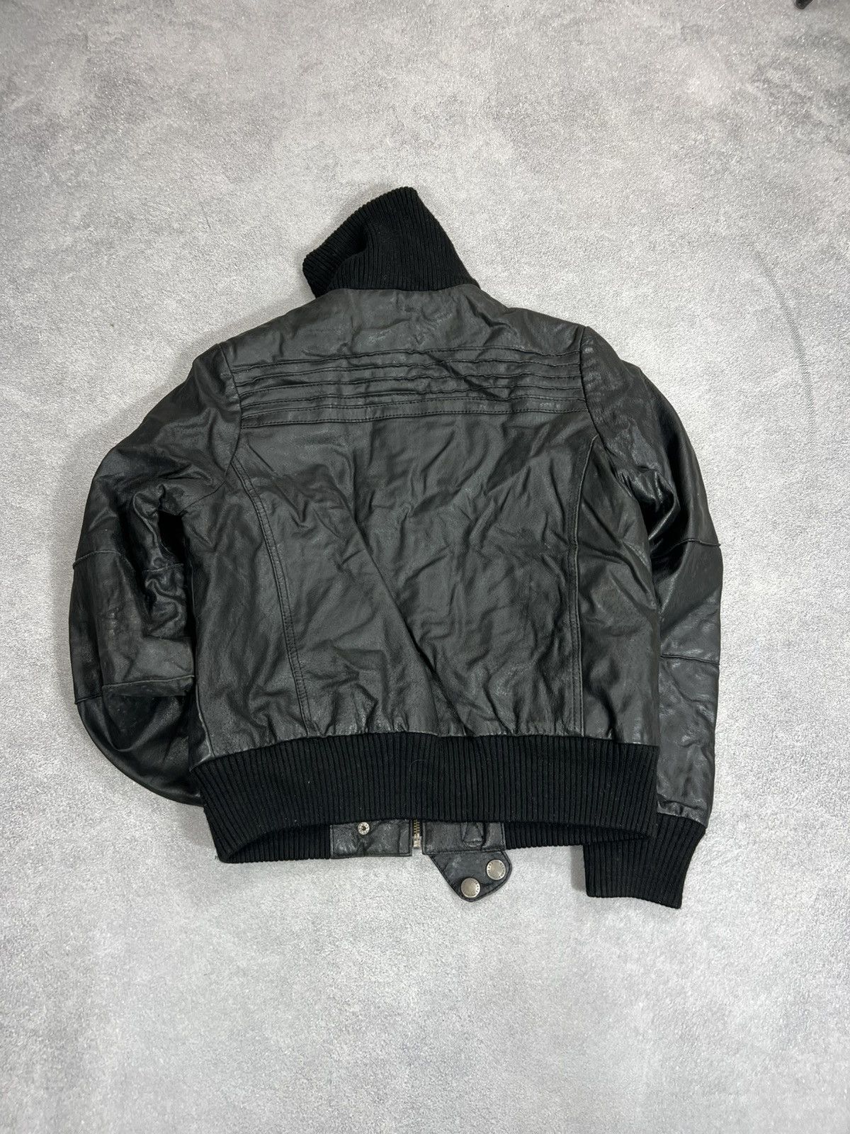 Vintage VTG Yohji Yamamoto Kanye West Ye Style Washed Leather Jacket Size US M / EU 48-50 / 2 - 8 Thumbnail