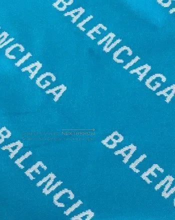 Balenciaga Balenciaga All-Over Print White Barrage Ladies Light Blue Size US S / EU 44-46 / 1 - 7 Thumbnail