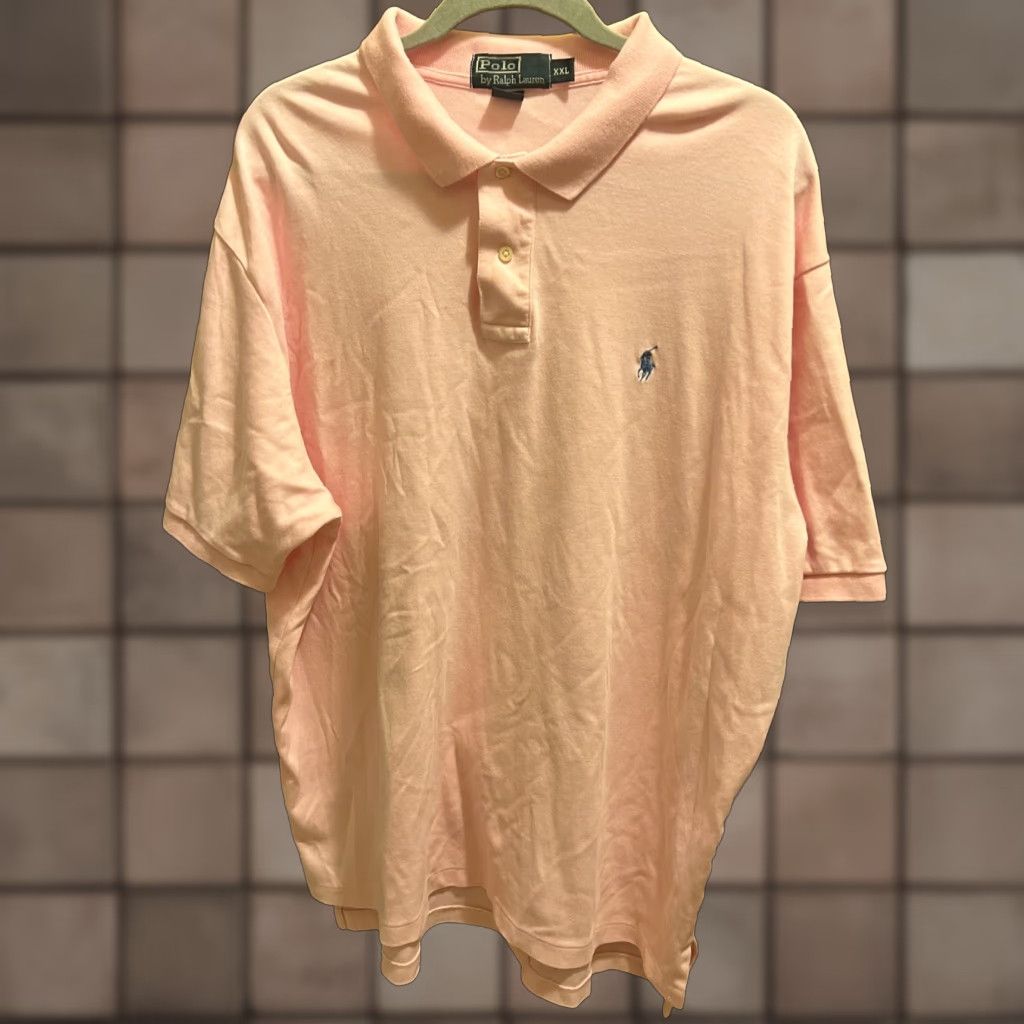 Polo Ralph Lauren VINTAGE Polo Ralph Lauren Polo Shirt Men 2XL Pink Cotton Short Sleeve Casual Golf Size US XXL / EU 58 / 5 - 1 Thumbnail