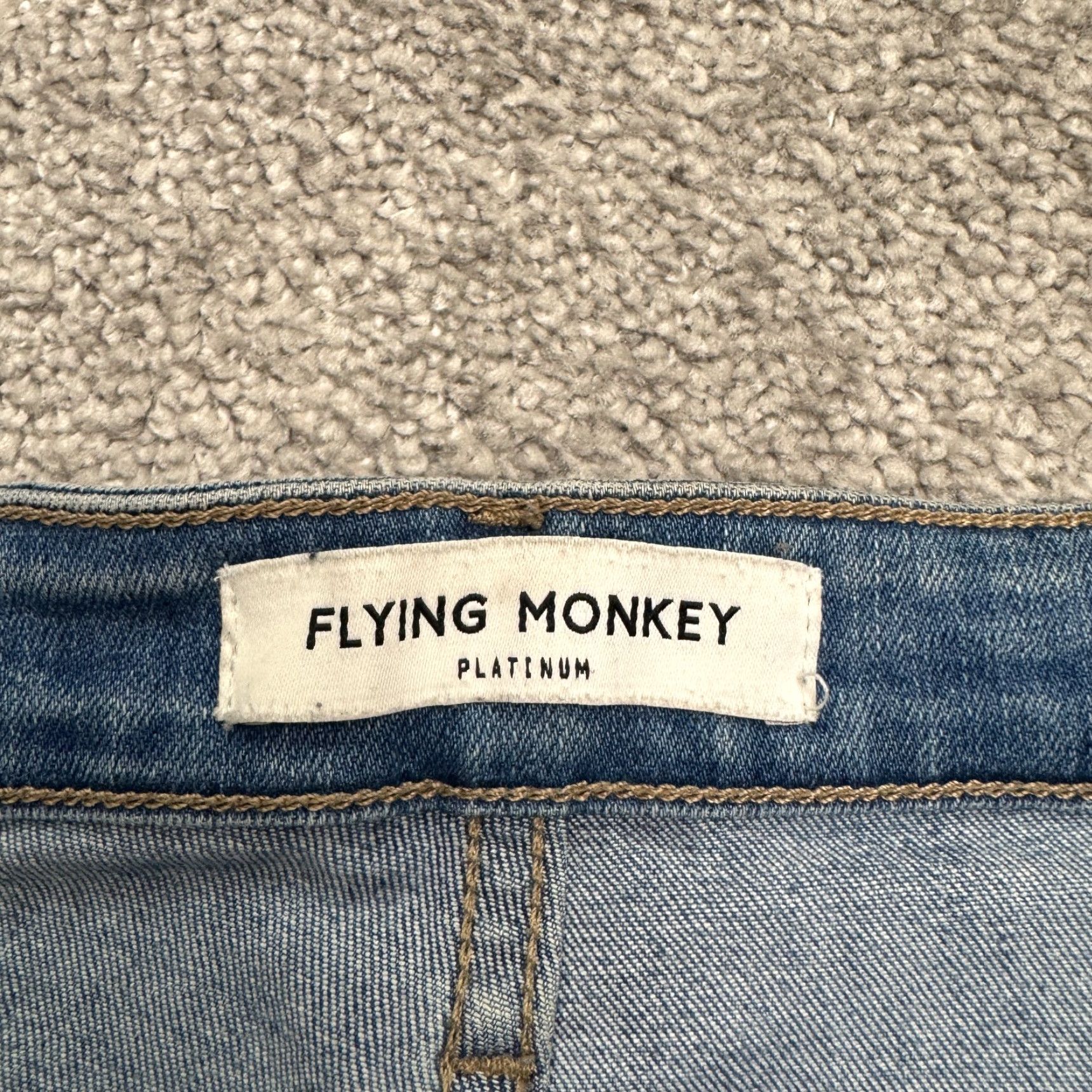 Vintage Flying Monkey Jeans Two Tone Denim Womens 30 Blue Mid Rise Ankle Slit 27in Inseam City Outdoor Size 30" / US 8 / IT 44 - 7 Thumbnail