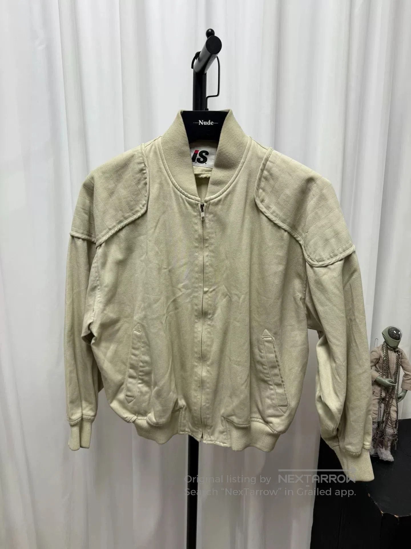 Issey Miyake issey miyake men canvas jacket in beige. Size US XL / EU 56 / 4 - 2 Thumbnail