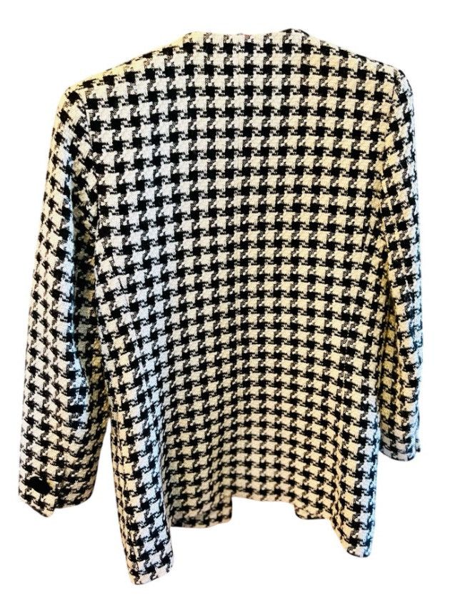Albert Nipon VTG Albert Nipon Houndstooth Checkered Blazer Jacket Size 10 Size L / US 10 / IT 46 - 2 Thumbnail