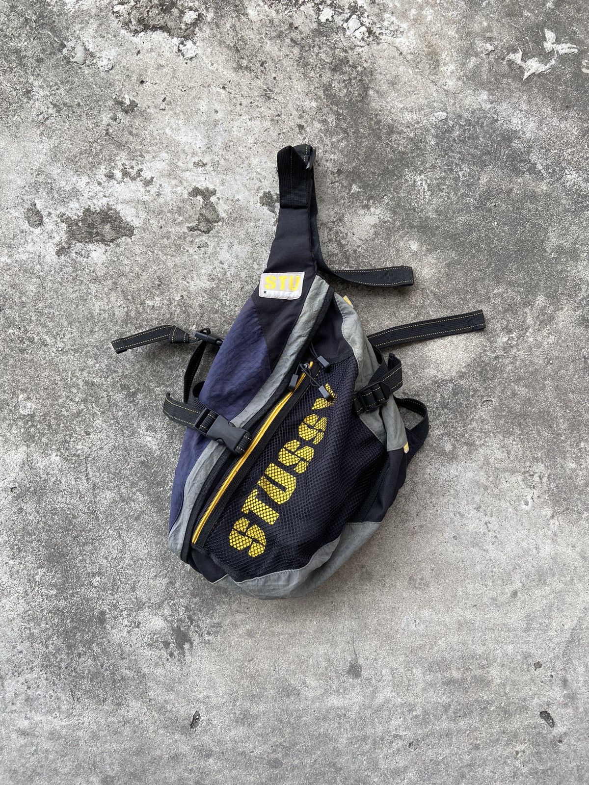 image of vintage Stussy Crossbody Bag in Black, Men's