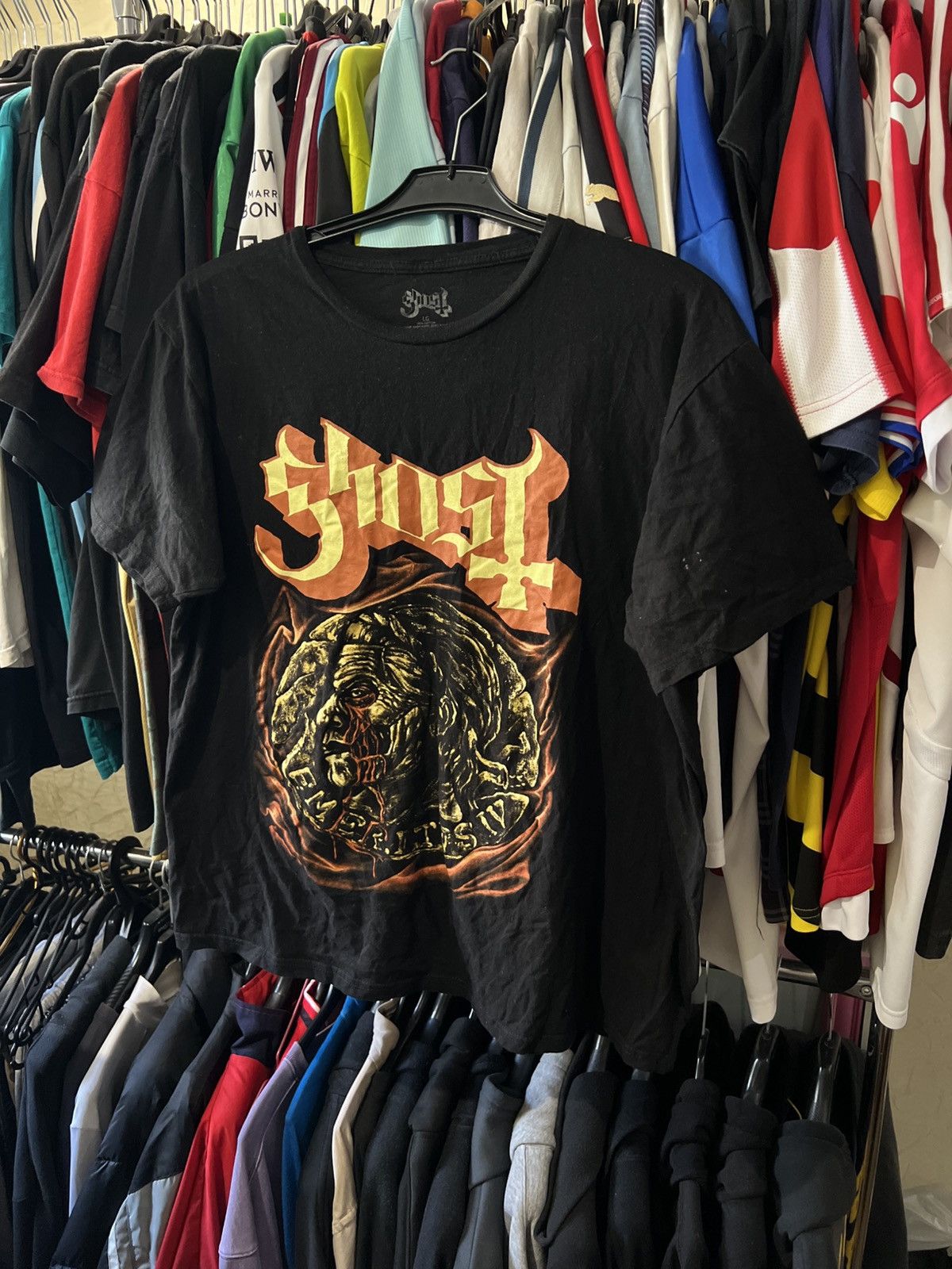 Band Tees VINTAGE GHOST PAPA EMERITUS INFESTISSUMA PUNK BAND AOP TEE Size US L / EU 52-54 / 3 - 1 Thumbnail
