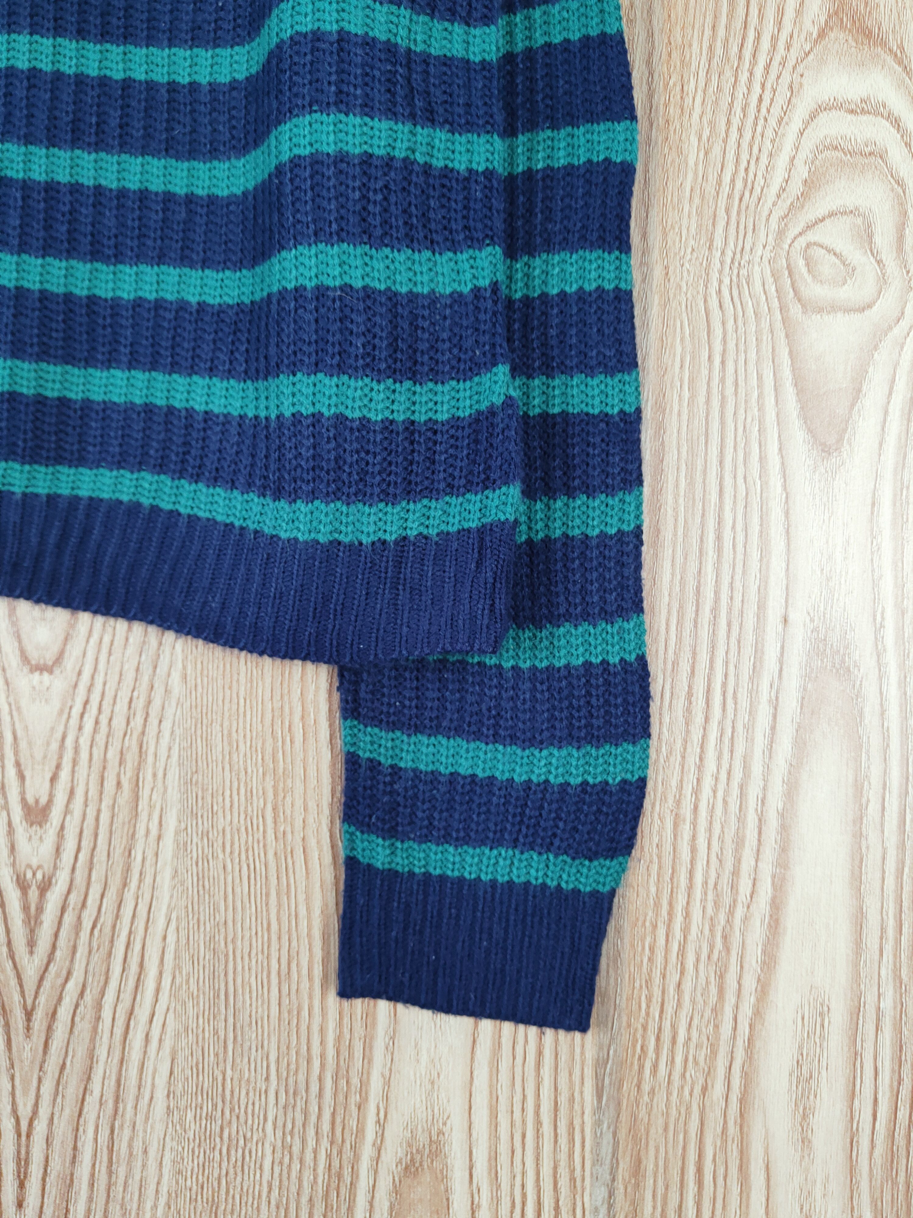 GU GU japan Stripe Knitwear Sweatshirts like kurt cobain #W310 Size US M / EU 48-50 / 2 - 6 Thumbnail