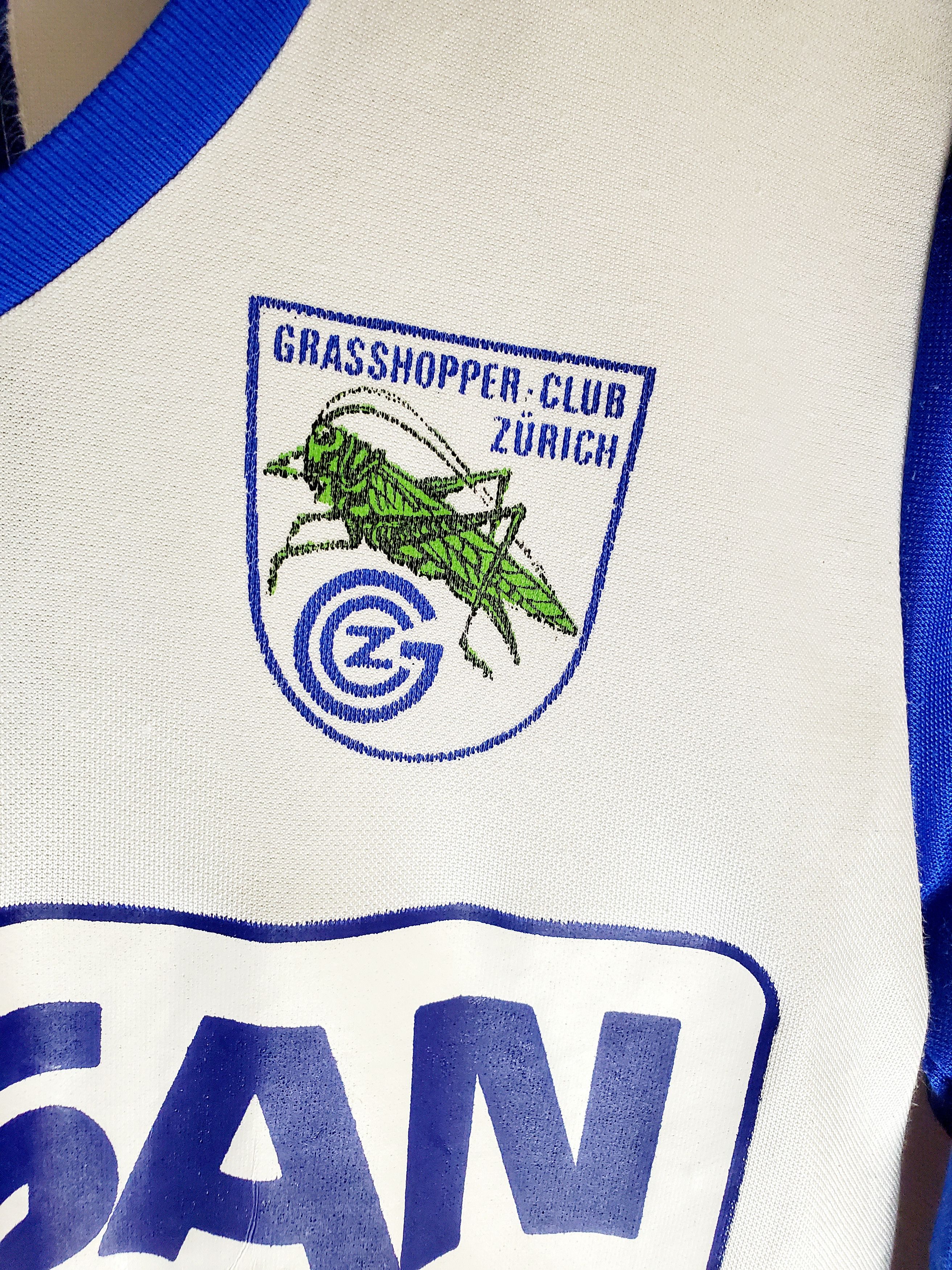 Vintage Adidas Grasshoppers Club Zurich 90s Home Long Sleeve S Size US S / EU 44-46 / 1 - 3 Thumbnail