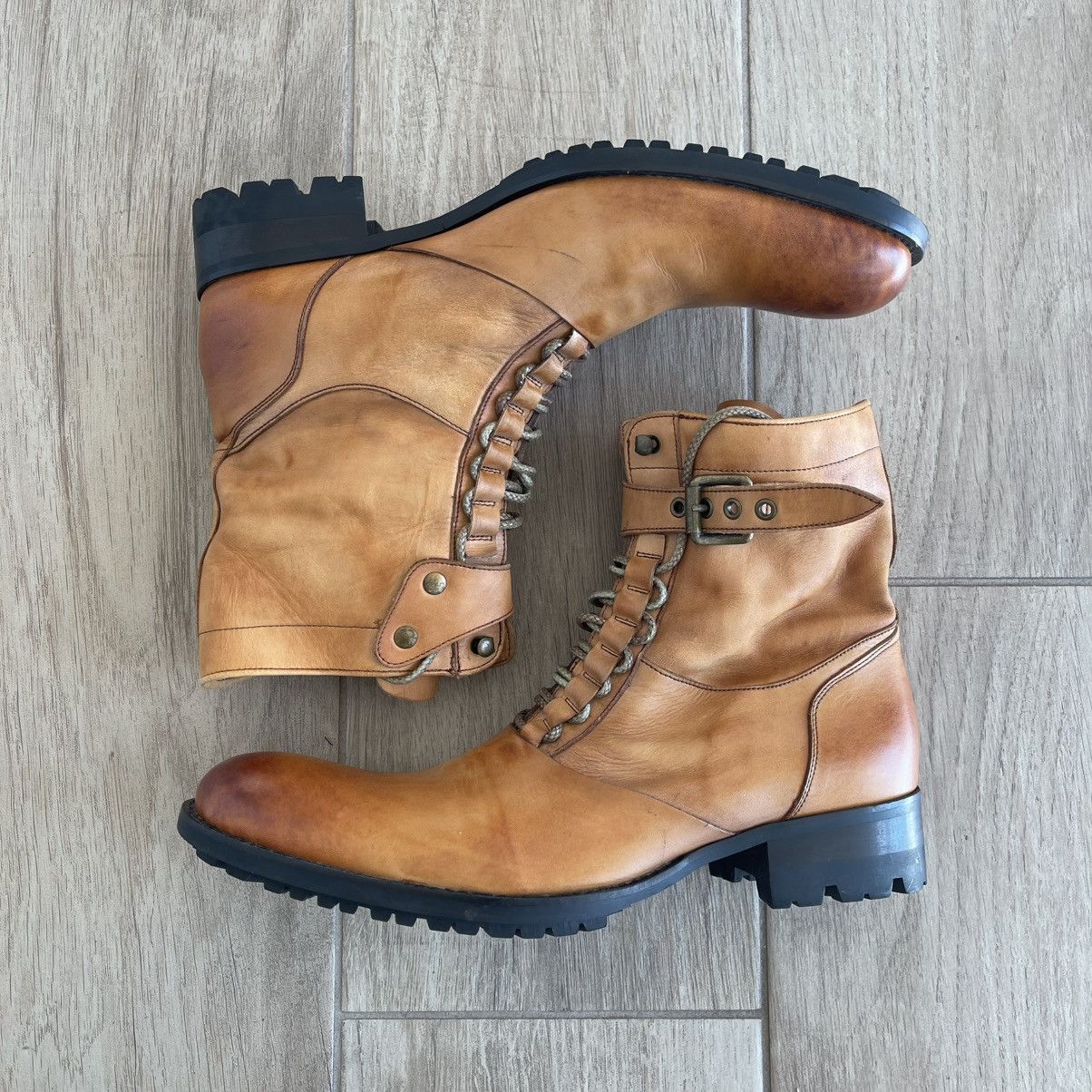 靴 alfredBANNISTER lace-up engineer boots 00s Alfredo Bannister Engineer Boots – Boketto