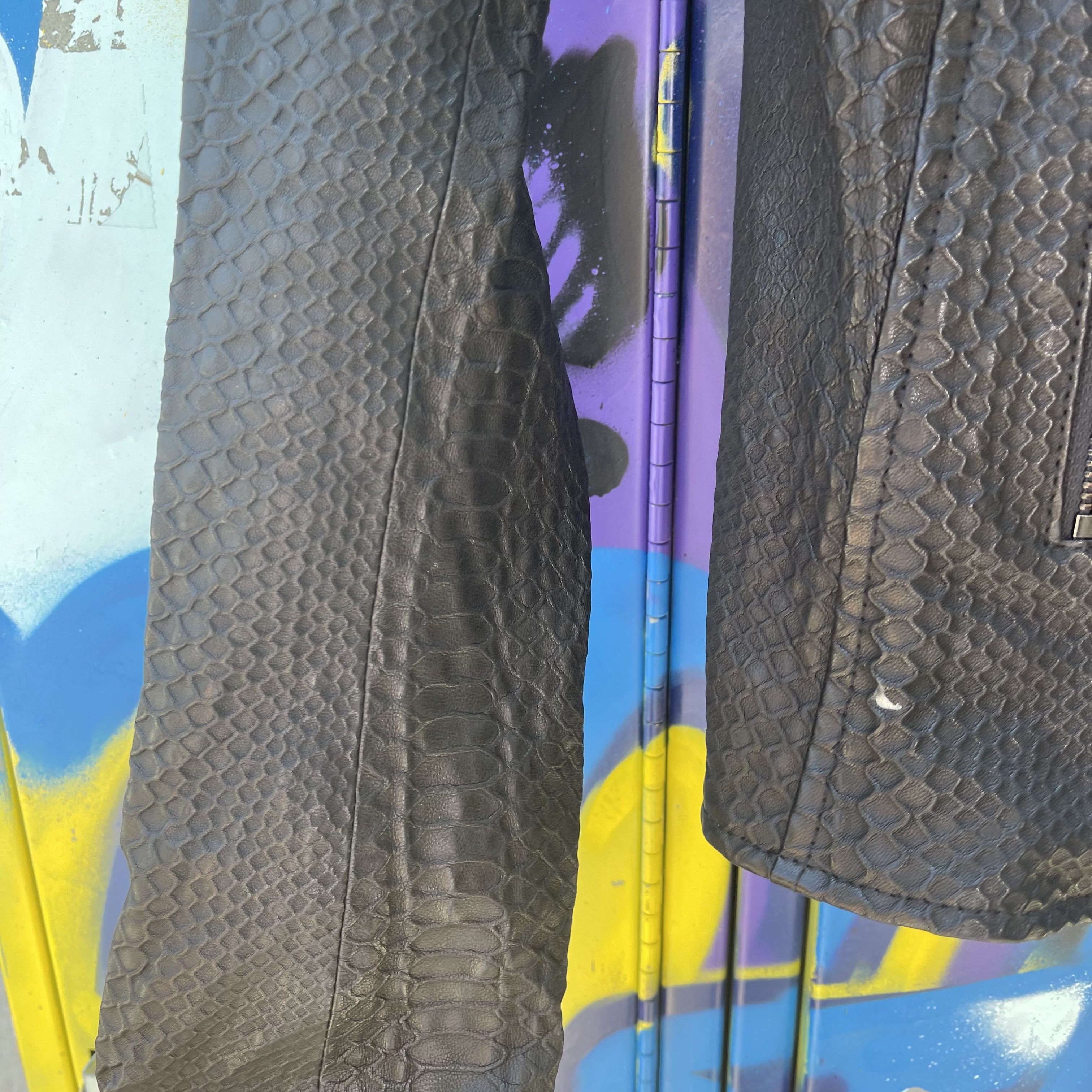 Rta RTA Snakeskin Leather Jacket Size S / US 4 / IT 40 - 5 Thumbnail