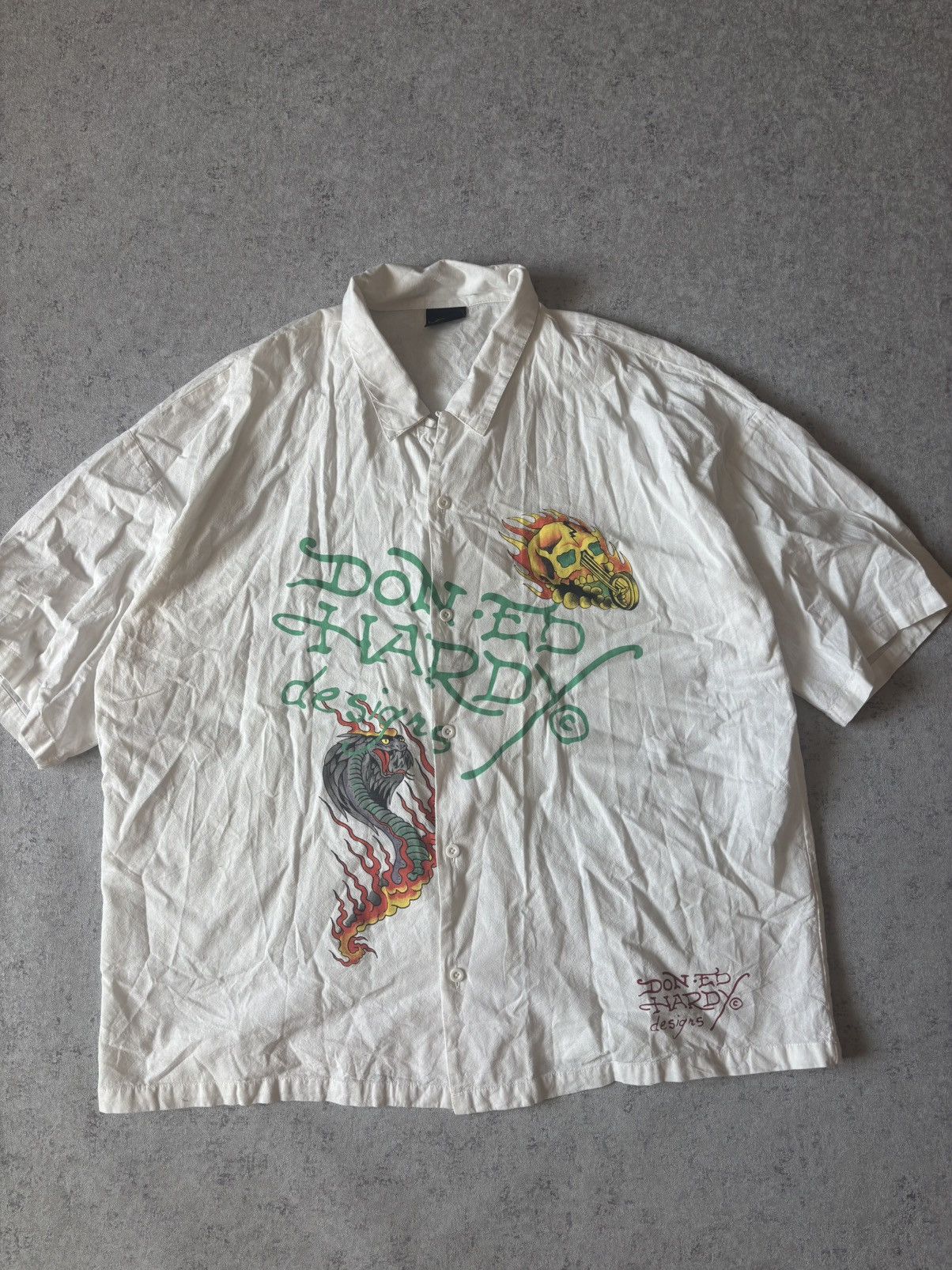 Ed Hardy ED HARDY SHORT SLEEVE SHIRT Size US XL / EU 56 / 4 - 1 Thumbnail
