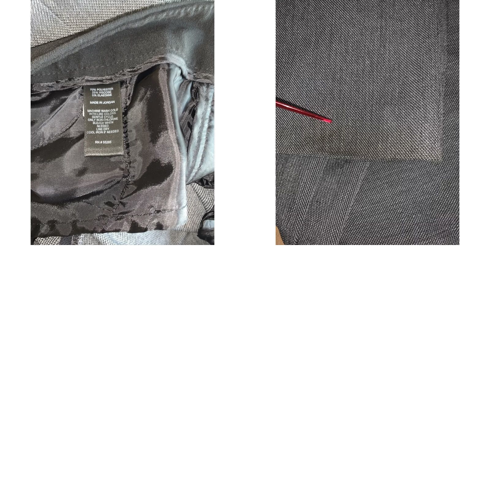 Express Express Women Dress Pants Gray Straight Leg Workwear 6 Regular XS? Not included. Size 28" / US 6 / IT 42 - 8 Thumbnail