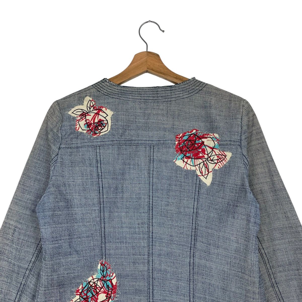 Other Yuki Torii Flower Design Buttonless Crop Jacket Size S / US 4 / IT 40 - 6 Thumbnail