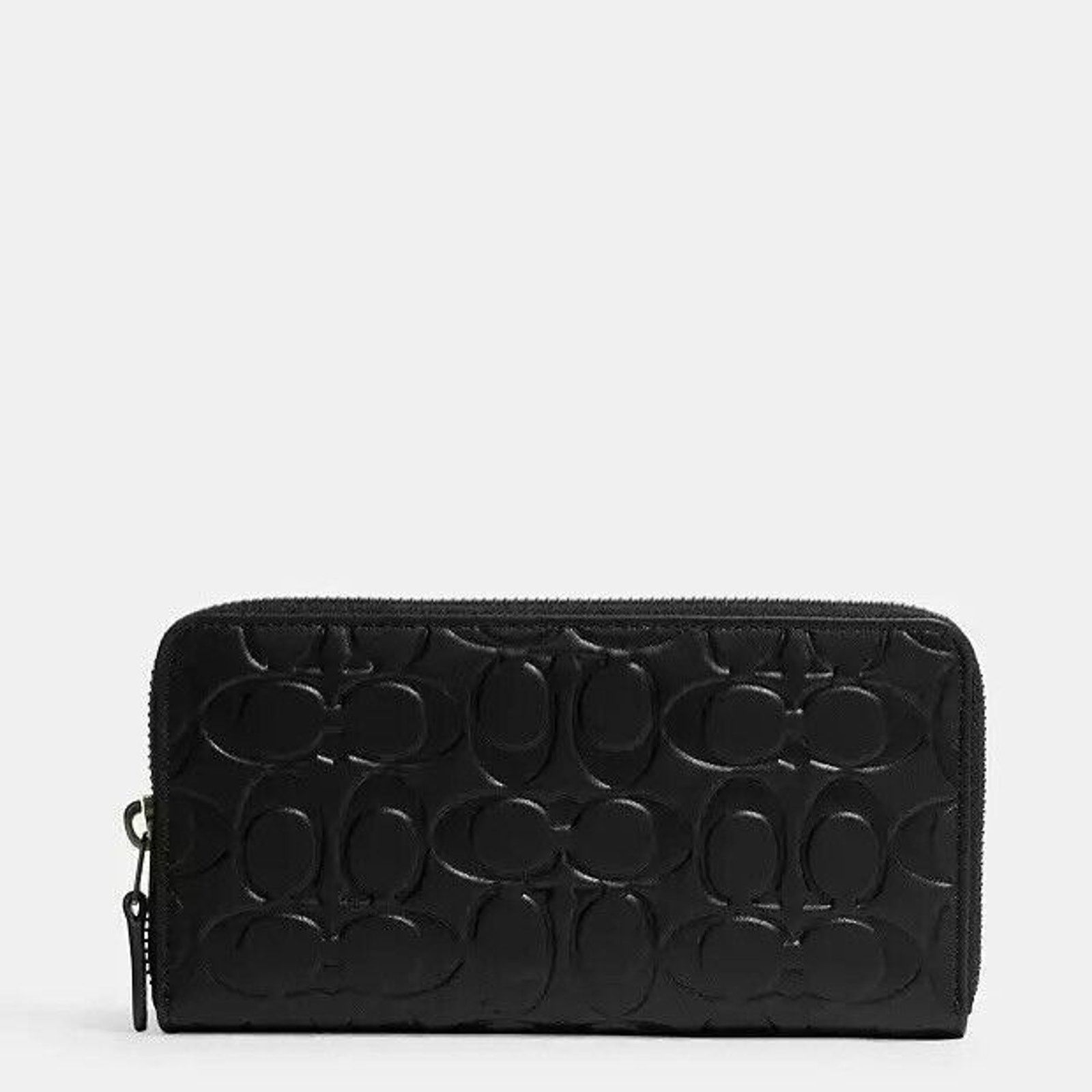 Coach NWT COACH CE551 Accordion Wallet Leather/Gunmetal/Black Size ONE SIZE - 6 Thumbnail