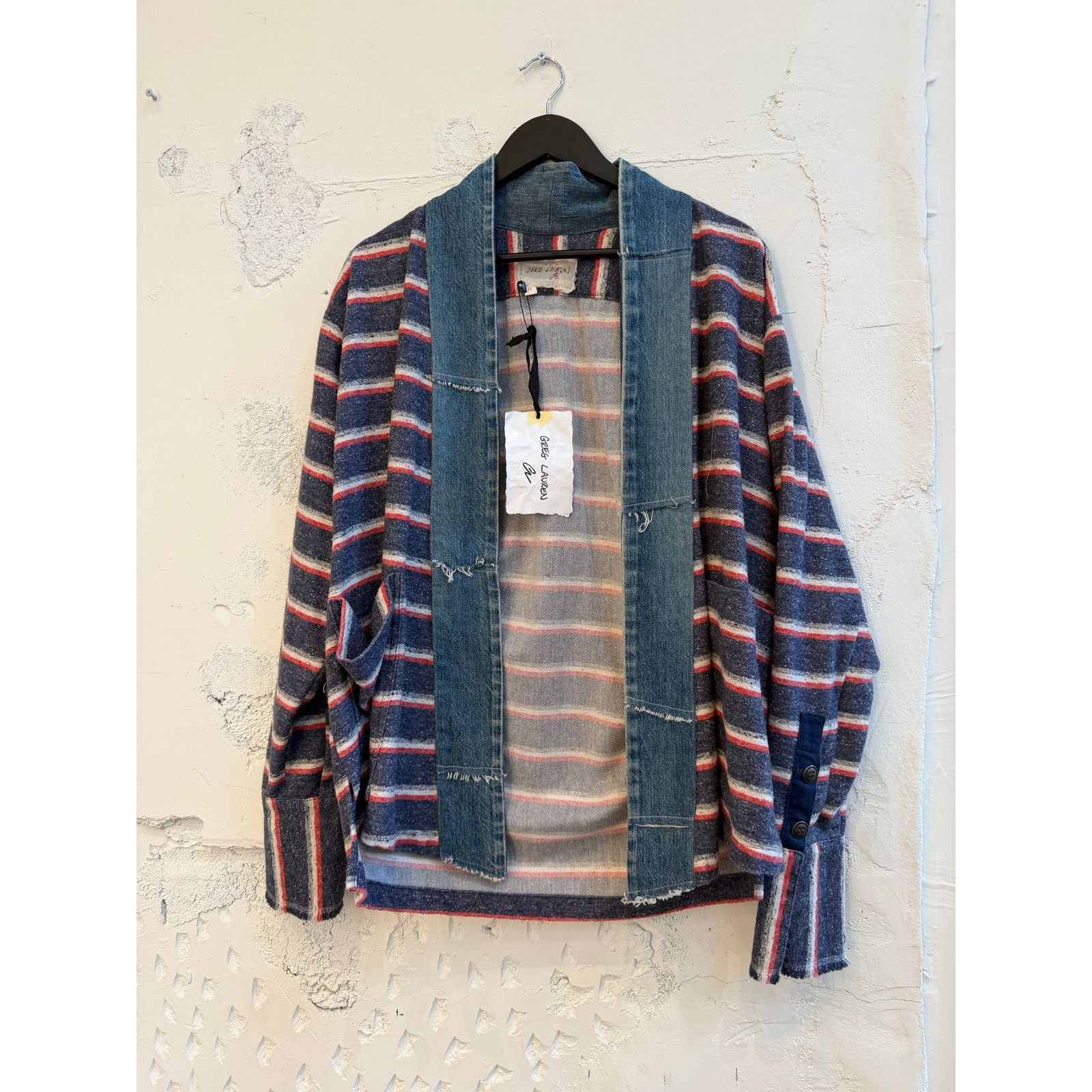 Greg Lauren Greg Lauren SAMPLE Striped GL1 Kimono Size US XL / EU 56 / 4 - 1 Thumbnail