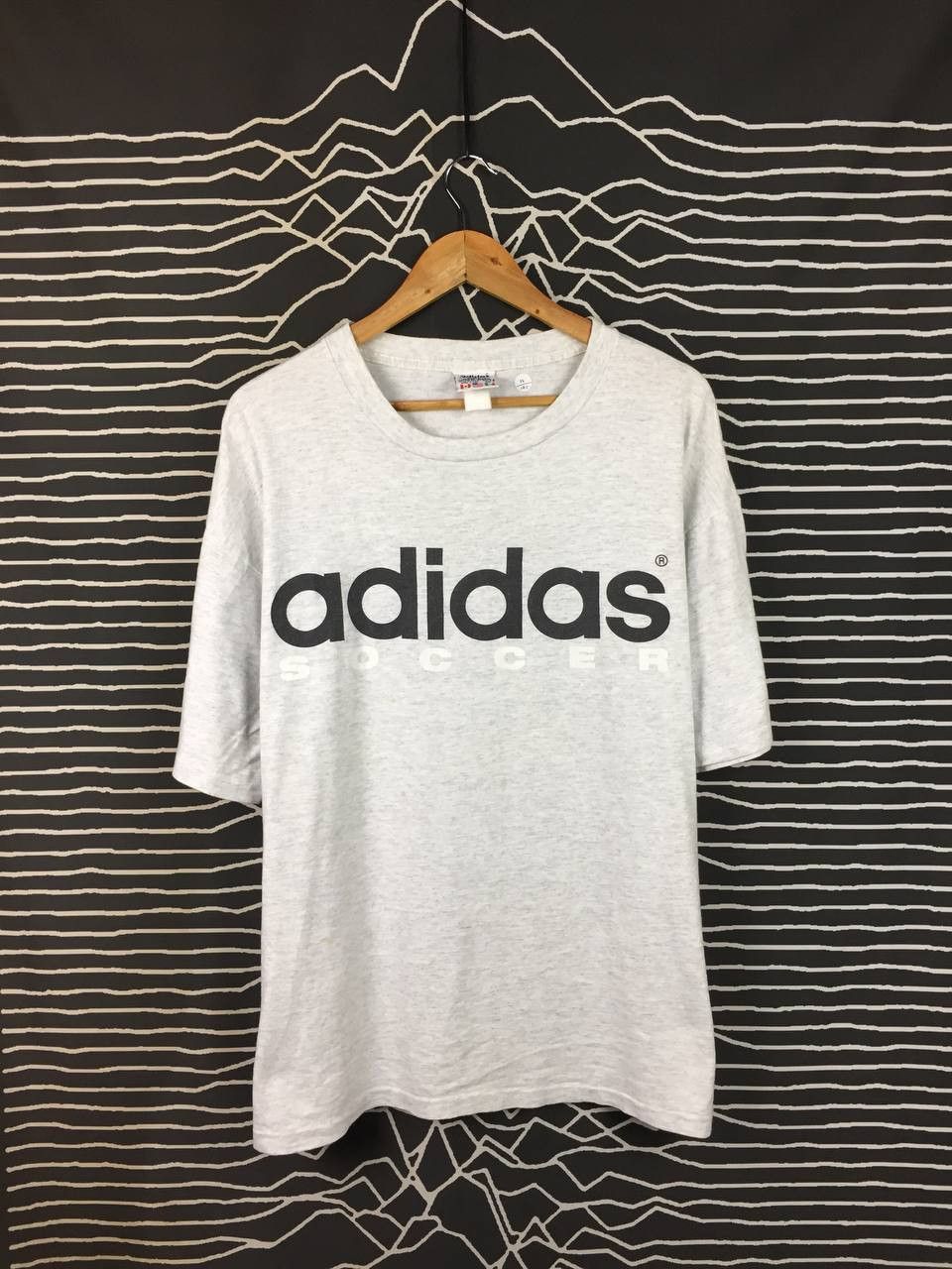 Adidas Vtg 90s Adidas Soccer Made in USA Single Stitch Tee Size L Size US L / EU 52-54 / 3 - 2 Thumbnail