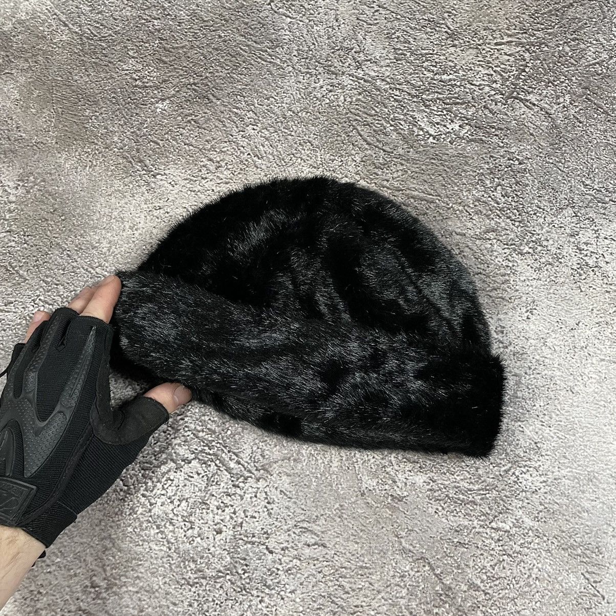 Vintage Vintage 90s Mohair Beanie Black Grunge Alt Skate Relaxed OS Size ONE SIZE - 3 Thumbnail