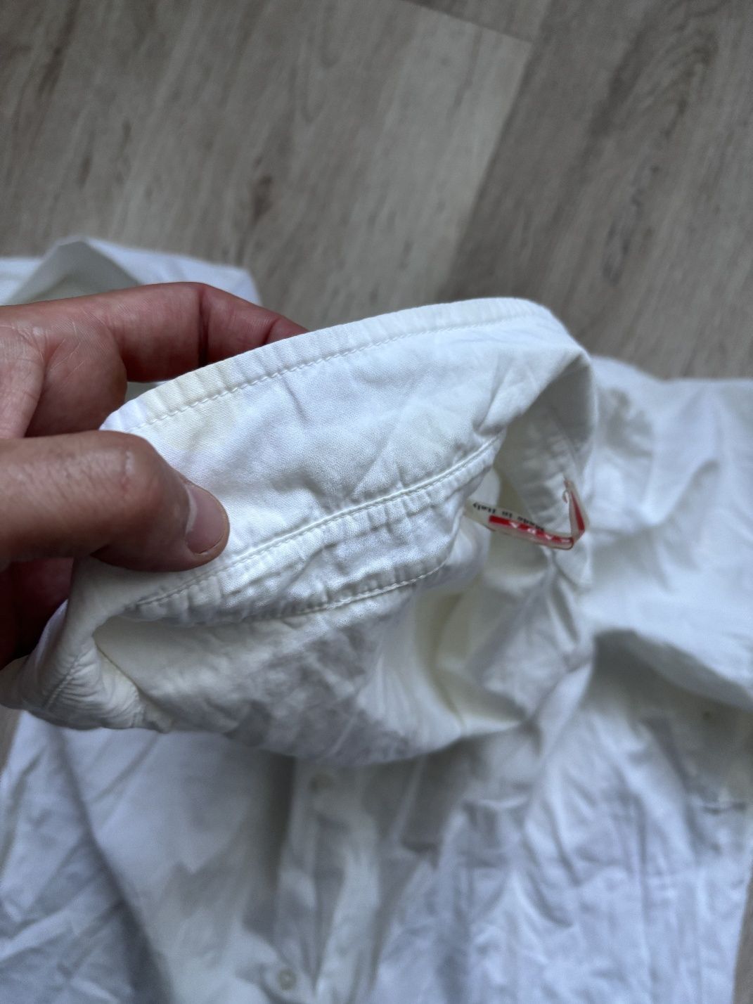 Prada Vintage Prada Red Tab White Shirt Size US XL / EU 56 / 4 - 4 Thumbnail