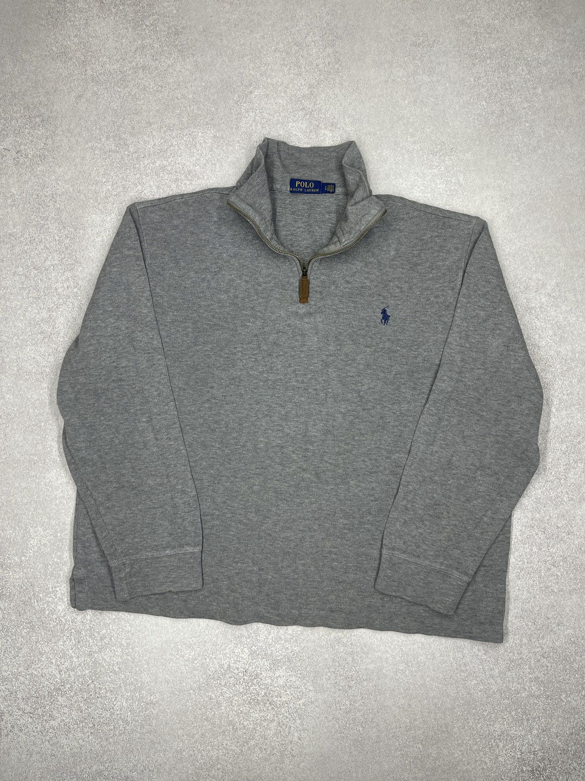 Polo Ralph Lauren Mens Polo Ralph Lauren 1/4 Half Zip Sweater Grey Size US L / EU 52-54 / 3 - 2 Thumbnail