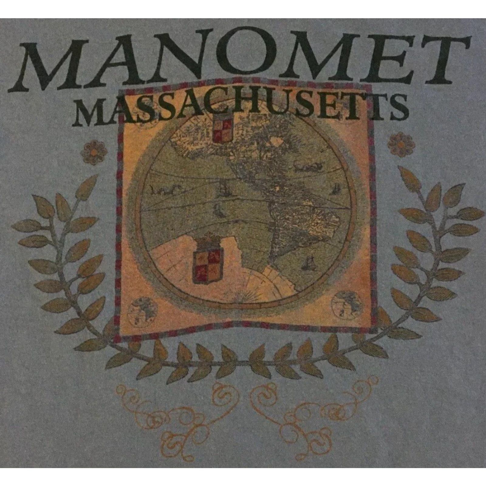 Sunflower VINTAGE Manomet Massachusetts Faded Shirt M Blue 90s Beach Grunge Surf Flower Logo T-Shirt Mens Size US M / EU 48-50 / 2 - 2 Thumbnail