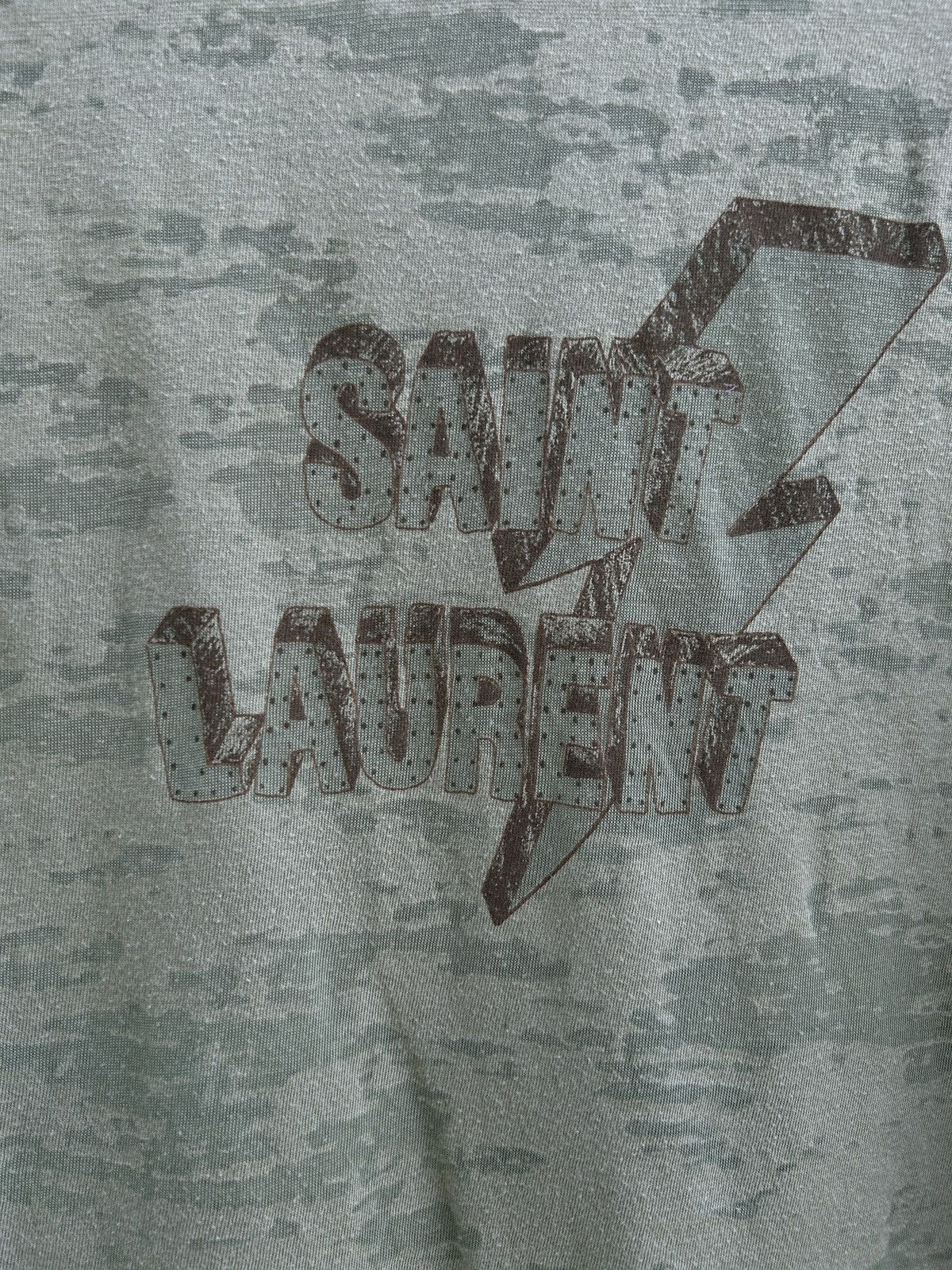 Saint Laurent Paris Saint Laurent Lightning YSL SLP Classic Logo T-Shirt Size US S / EU 44-46 / 1 - 2 Thumbnail