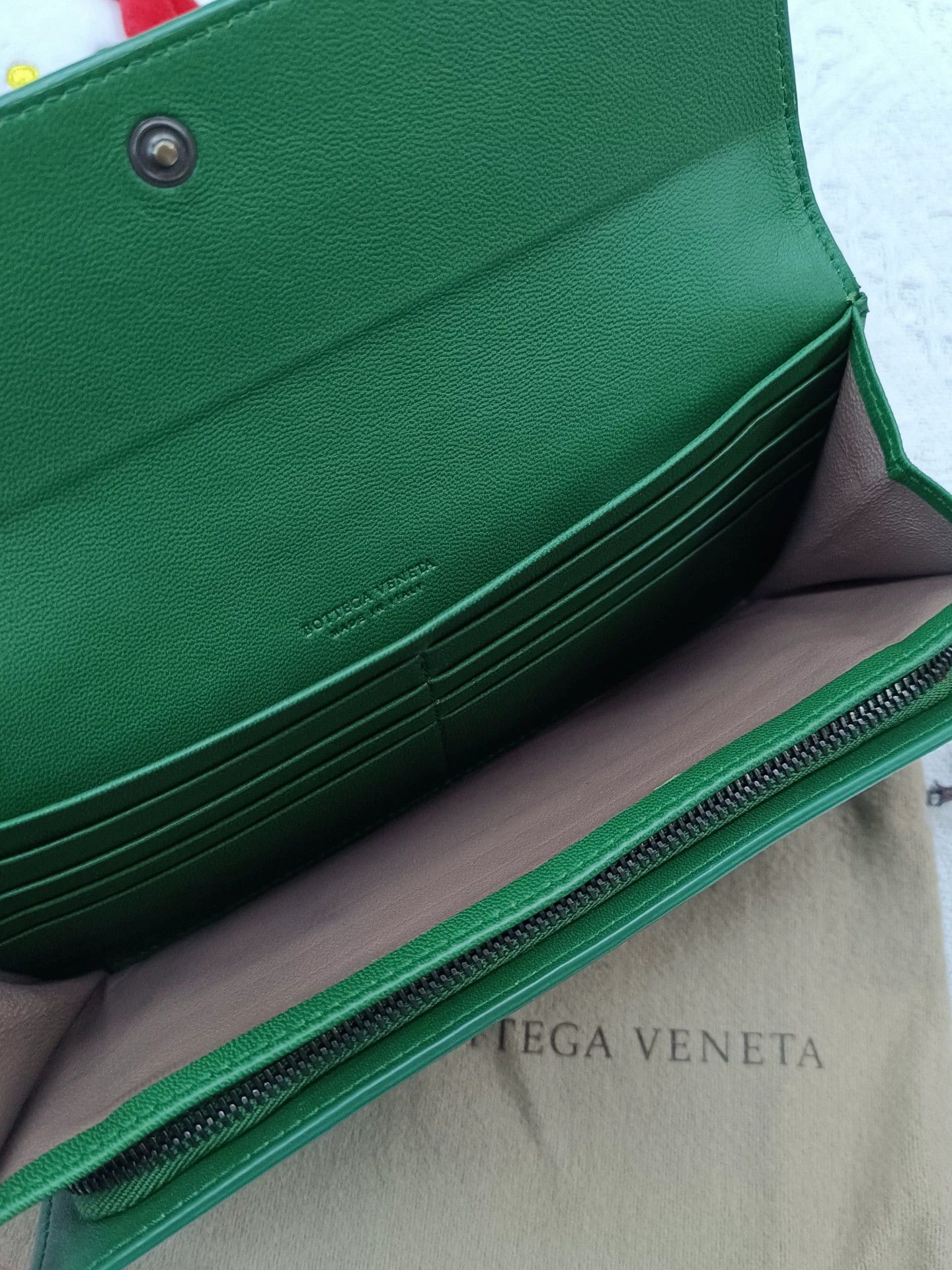 Bottega Veneta BOTTEGA VENETA Woven Green Clutch 19x9.5 Dust Bag Size ONE SIZE - 4 Thumbnail