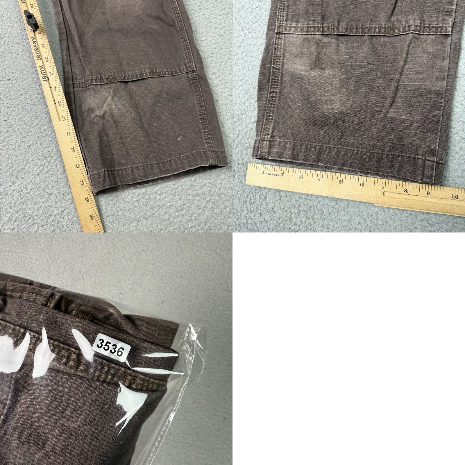 Wrangler VINTAGE Wrangler Cargo Pants Mens 38x30 Brown Ripstop Riggs Workwear Canvas Utility Size US 38 / EU 54 - 10 Thumbnail