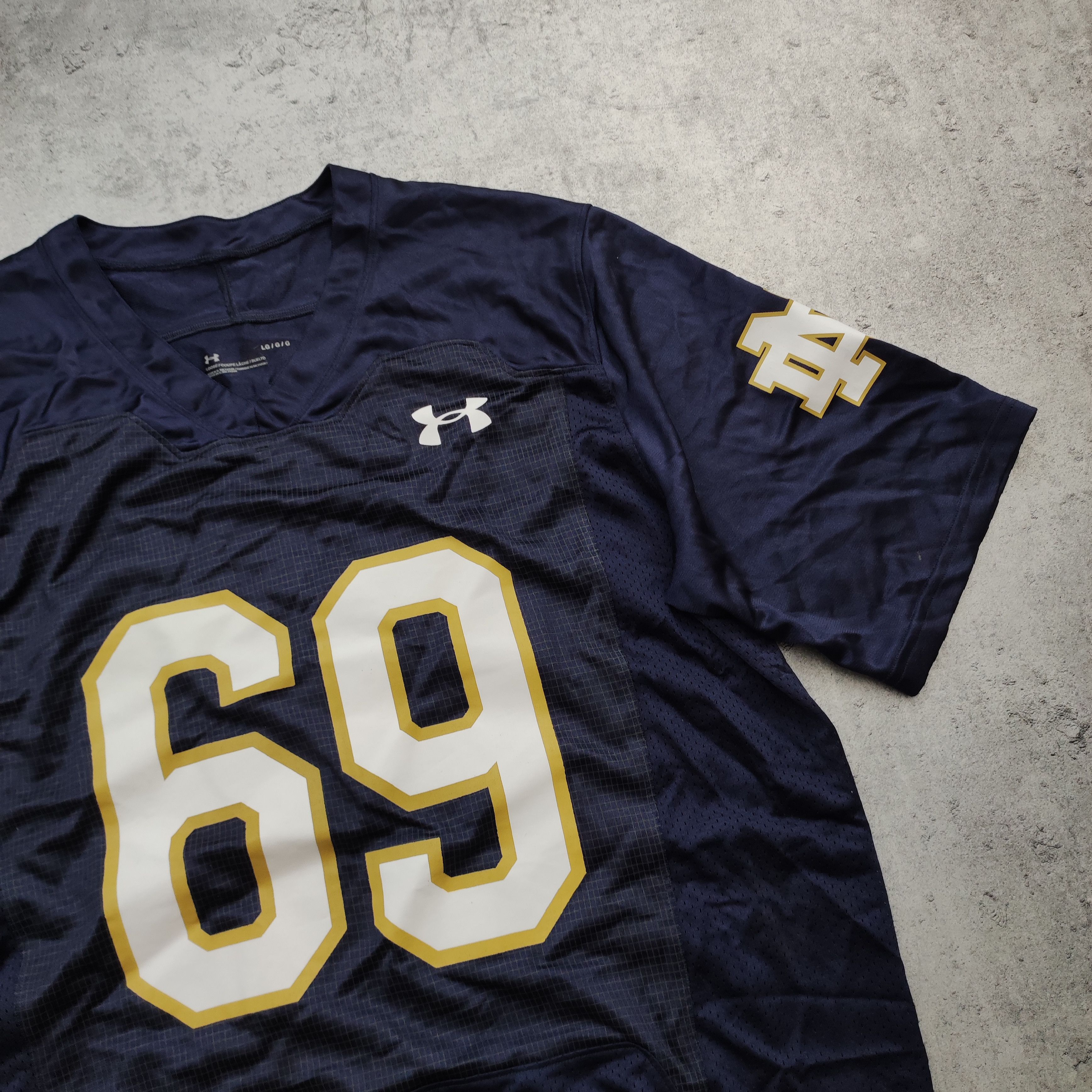 NFL × Vintage RARE NFL Under Armour x Notre Dame Irish #69 Shagger Jersey Size US L / EU 52-54 / 3 - 3 Thumbnail