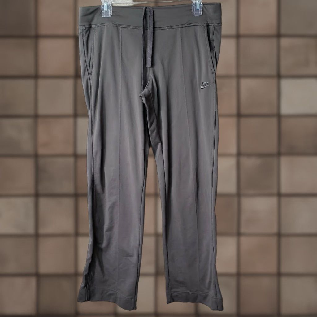 Nike Nike Lightweight Fleece-lined Straight Leg Pants Womens Size M Brown Pull On Activewear Straight Leg Size 32" / US 10 / IT 46 - 1 Thumbnail