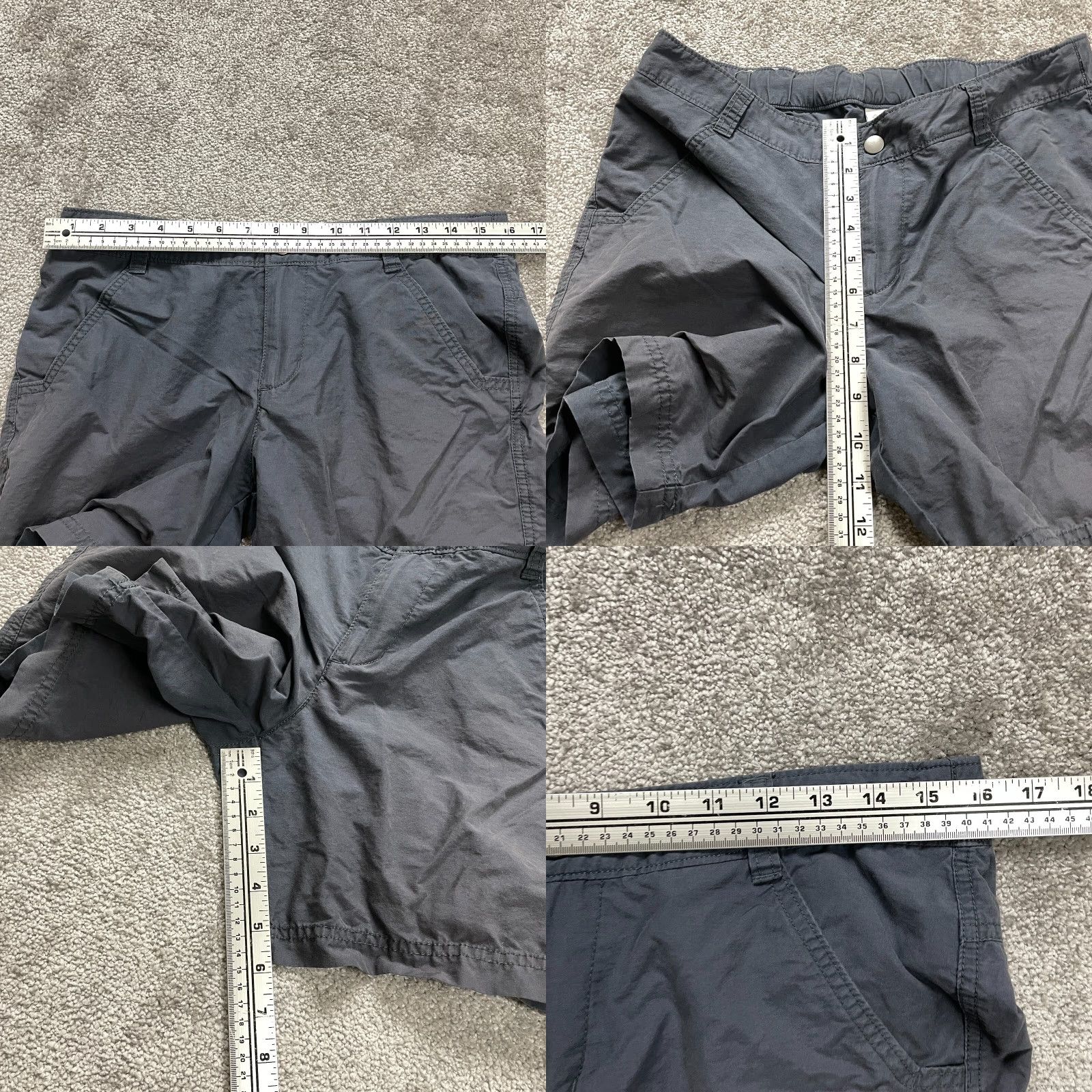 Vintage VINTAGE Columbia Women's Chino Shorts Size 8 Cotton Nylon Outdoor Black Elastic Waist Casual Summer Size 30" / US 8 / IT 44 - 8 Thumbnail