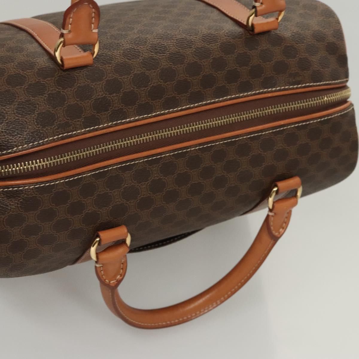 Celine CELINE Macadam Canvas Hand Bag Pvc Leather Brown Gold Size ONE SIZE - 6 Thumbnail