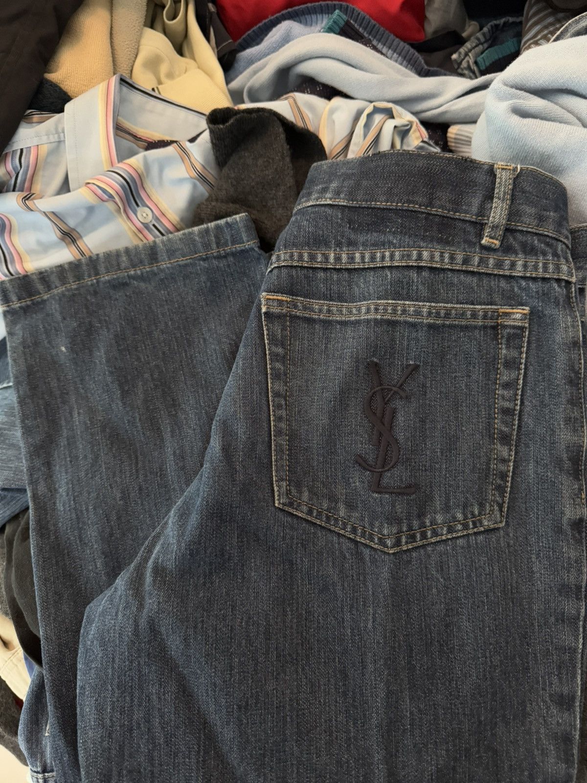 Yves Saint Laurent 32x32 YSL Jeans Denim Pants Size US 32 / EU 48 - 13 Thumbnail