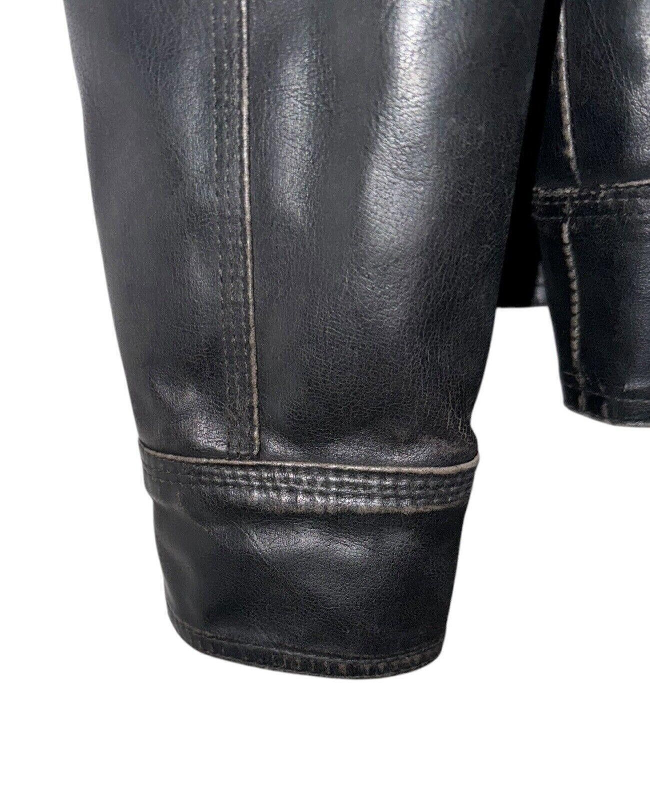 Levi's Vintage Levi's Leather Biker Trucker Hideaway Hood Jacket L Size US L / EU 52-54 / 3 - 6 Thumbnail