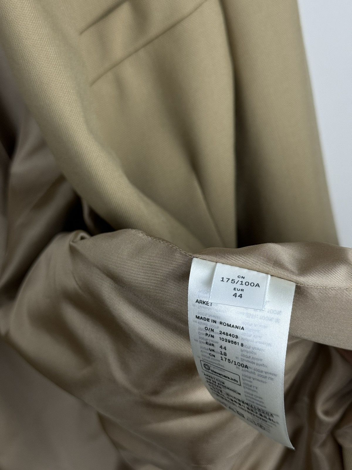 Arket Mustard wool blazer Arket Marzotto original luxury item Size 44R - 4 Thumbnail