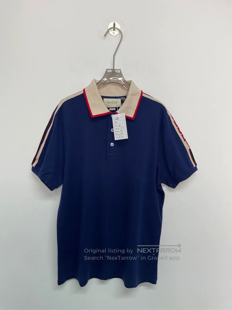 Gucci Gucci Side-marked polo shirt Size US XL / EU 56 / 4 - 1 Thumbnail