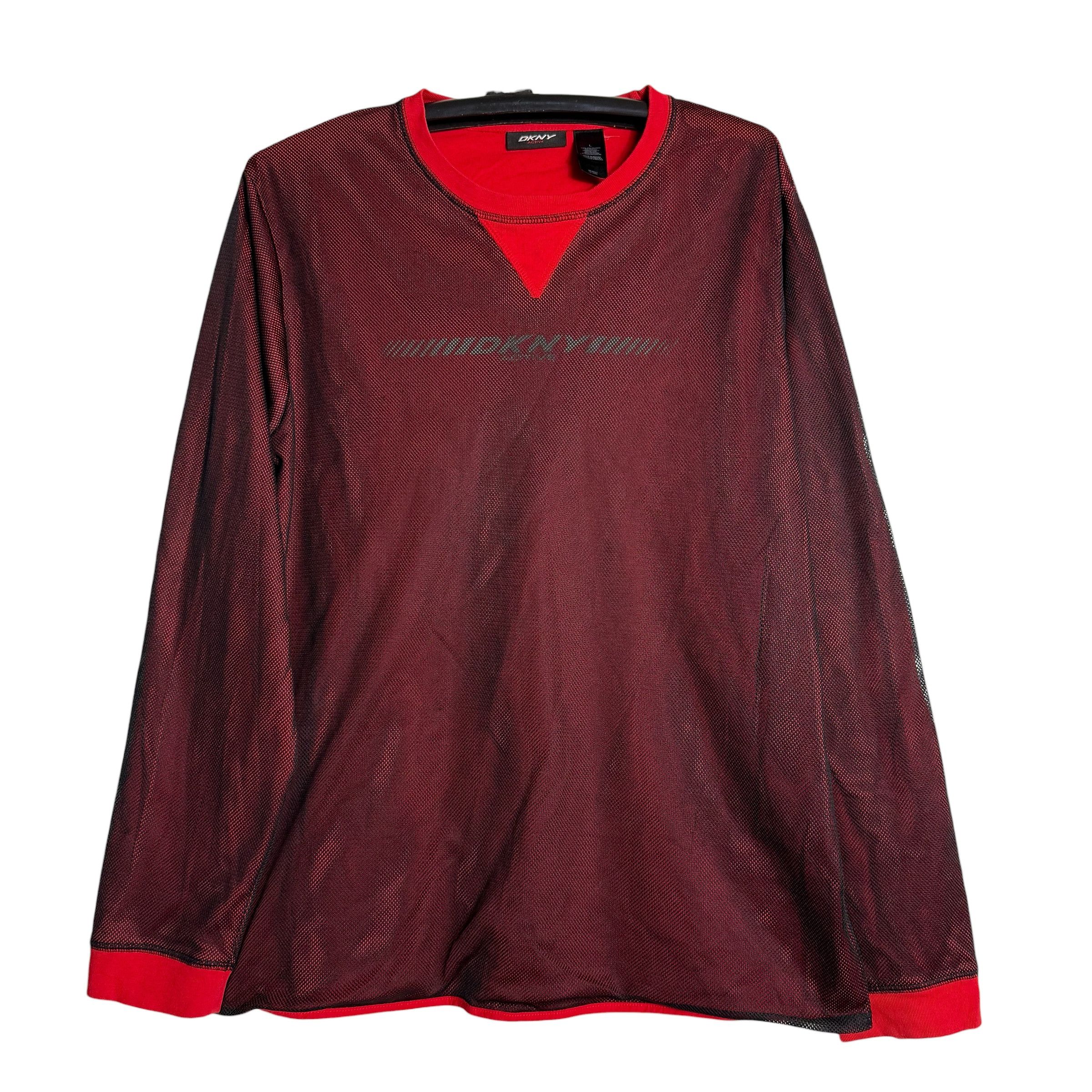 DKNY 🔥RARE🔥DKNY Active 2 Layer Pullover Sweatshirt Size US L / EU 52-54 / 3 - 1 Thumbnail