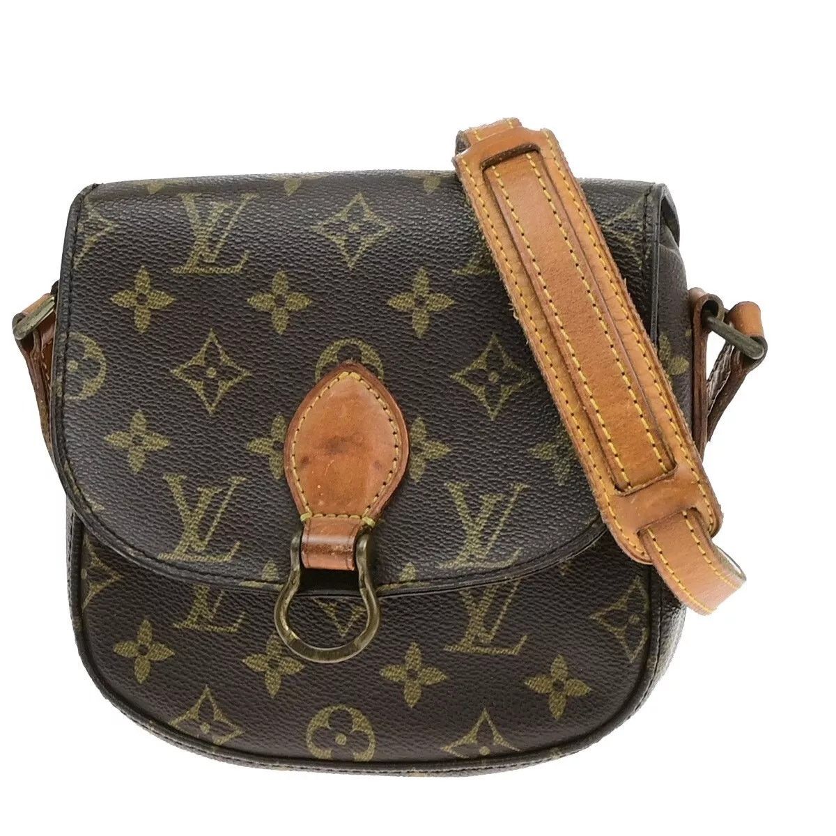 Louis Vuitton Monogram Mini Saint Cloud Shoulder Bag Brown, Women's