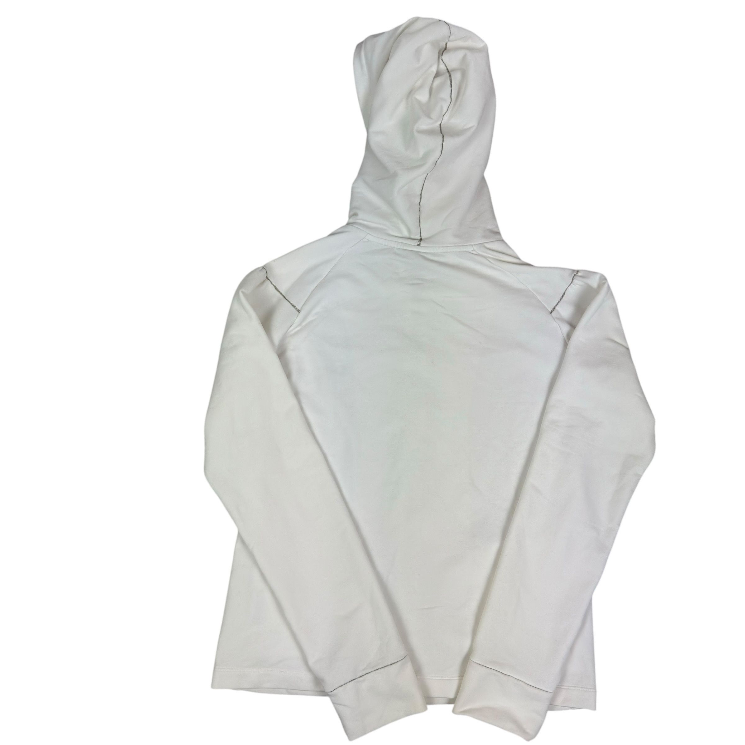 Japanese Brand × Nike × Vintage Nike Fit Dry Women's White Solo Swoosh Full Zip Hoodie Large Size L / US 10 / IT 46 - 8 Thumbnail