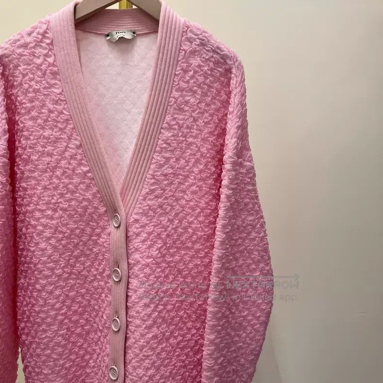 Fendi Fendi Runway show piece, cherry blossom pink embossed visc Size XS / US 0-2 / IT 36-38 - 2 Thumbnail